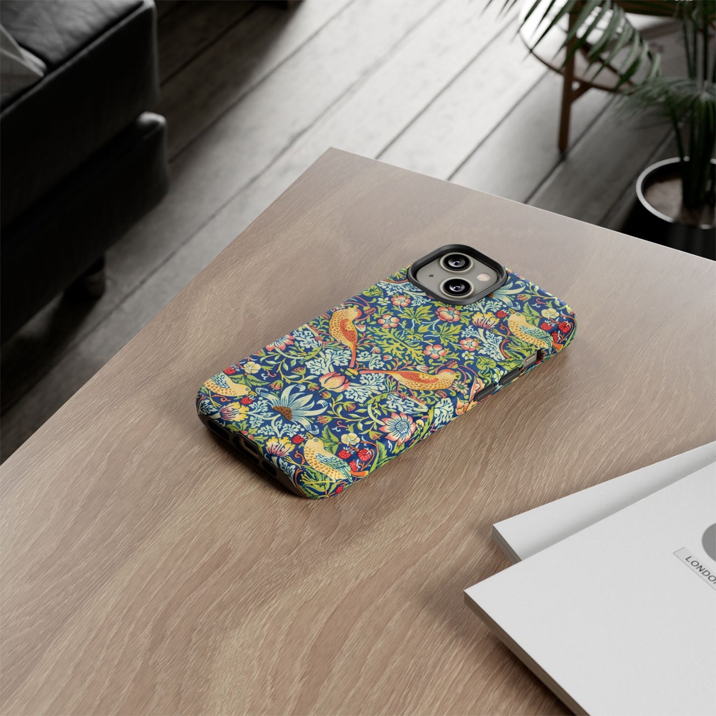 Floral Phone Case | Tough Cases, Stylish Protection, Unique Gift, Eco-Friendly, Floral Pattern, Bird Design