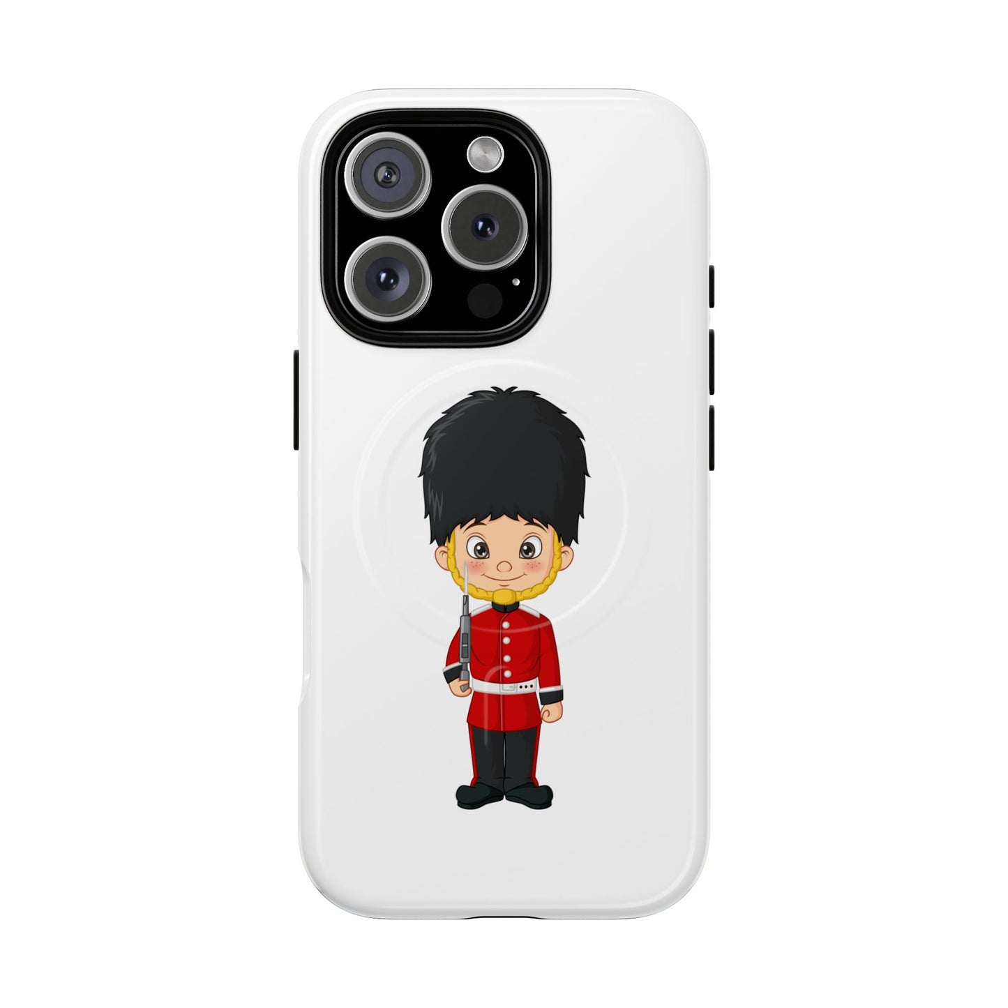 Cute Royal Guard Magnetic Phone Case, Kid's Phone Cover, Tough Magnetic Cases, Unique Gift for Kids, Birthday Gift Ideas