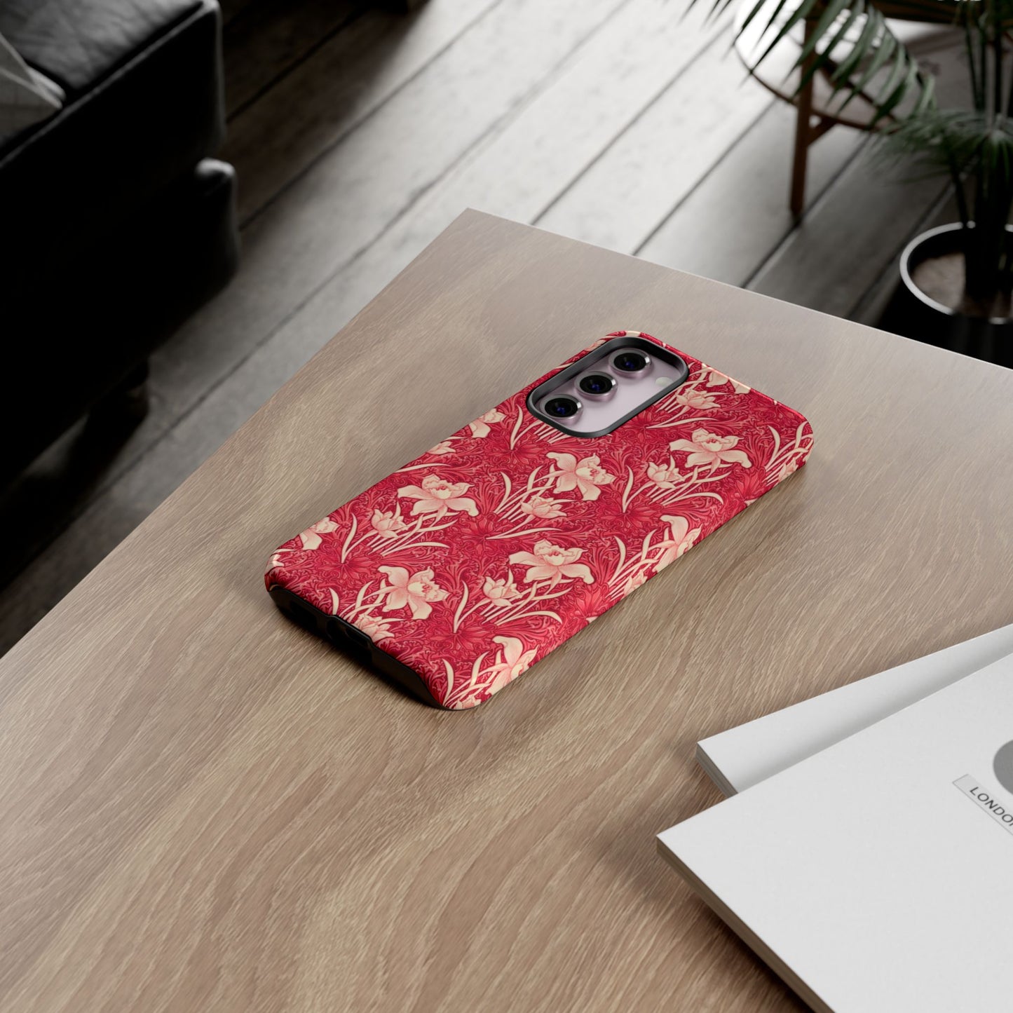Floral Tough Phone Case - Durable, Stylish Accessory, Perfect Gift for Her, Floral Pattern, Customizable, Ideal for Daily Use