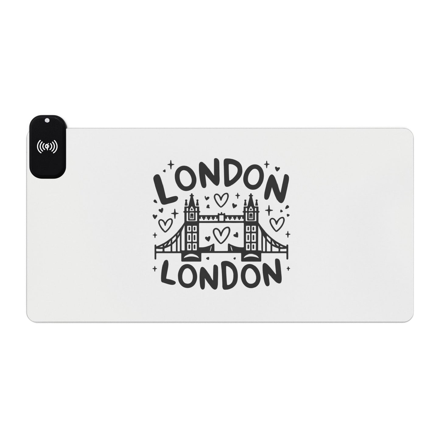 Lovely London - LED Gaming Mouse Pad, Wireless Charging