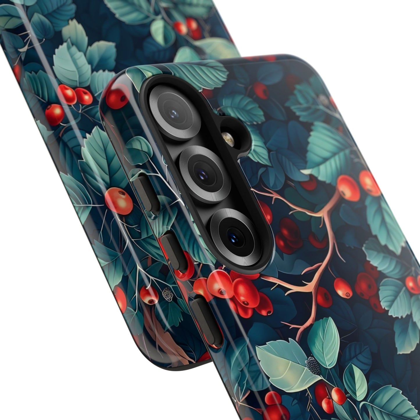 Berry Blossom Phone Case - Nature Lover's Gift, Floral Design, Cute Accessory for Spring, Unique Tech Cover, Perfect for Holidays