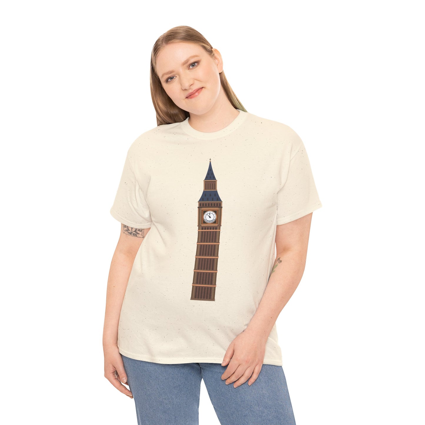 Unisex Heavy Cotton Tee - Keeping Time - The Clock Tower of Westminster