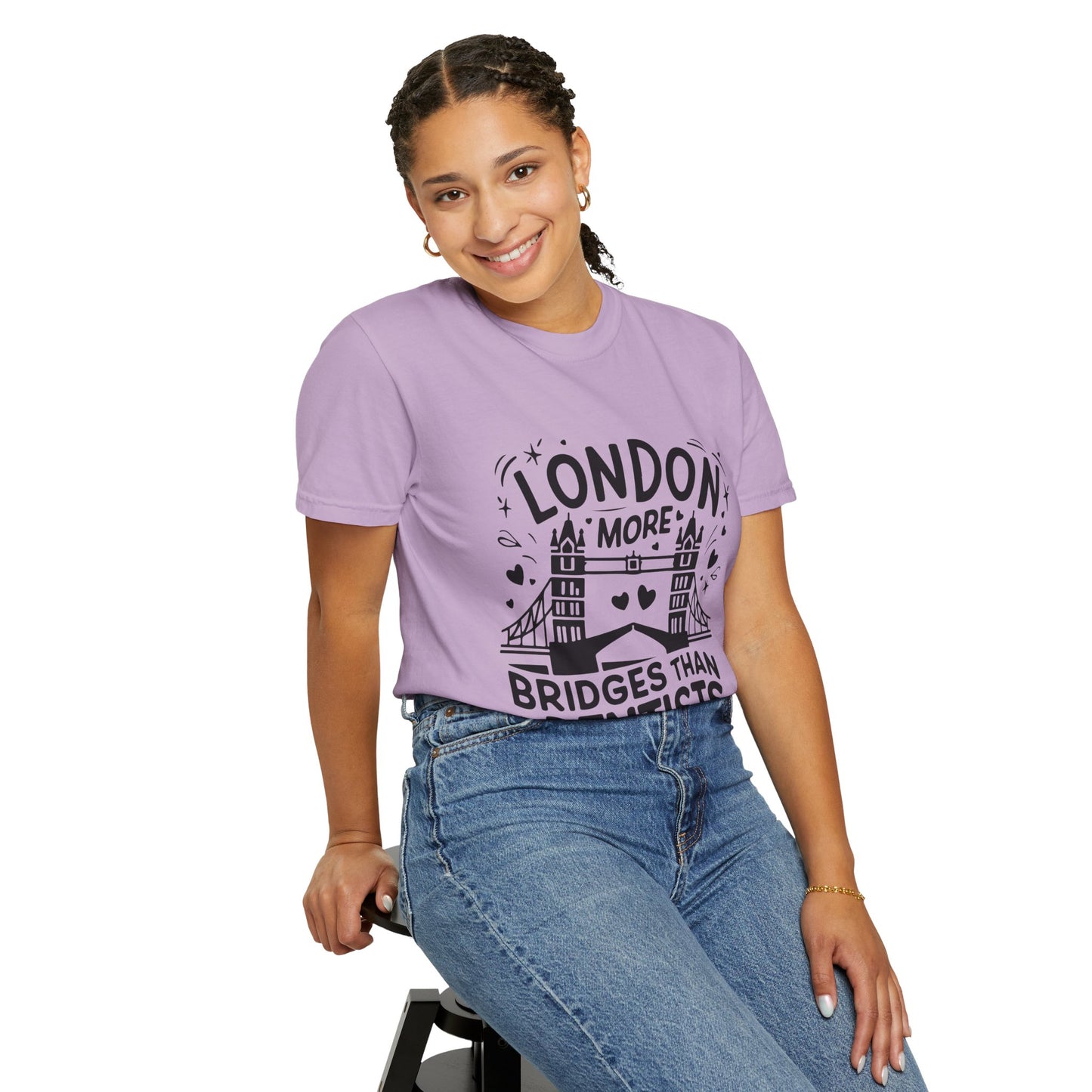Unisex Garment-Dyed T-shirt - London is having more Bridges