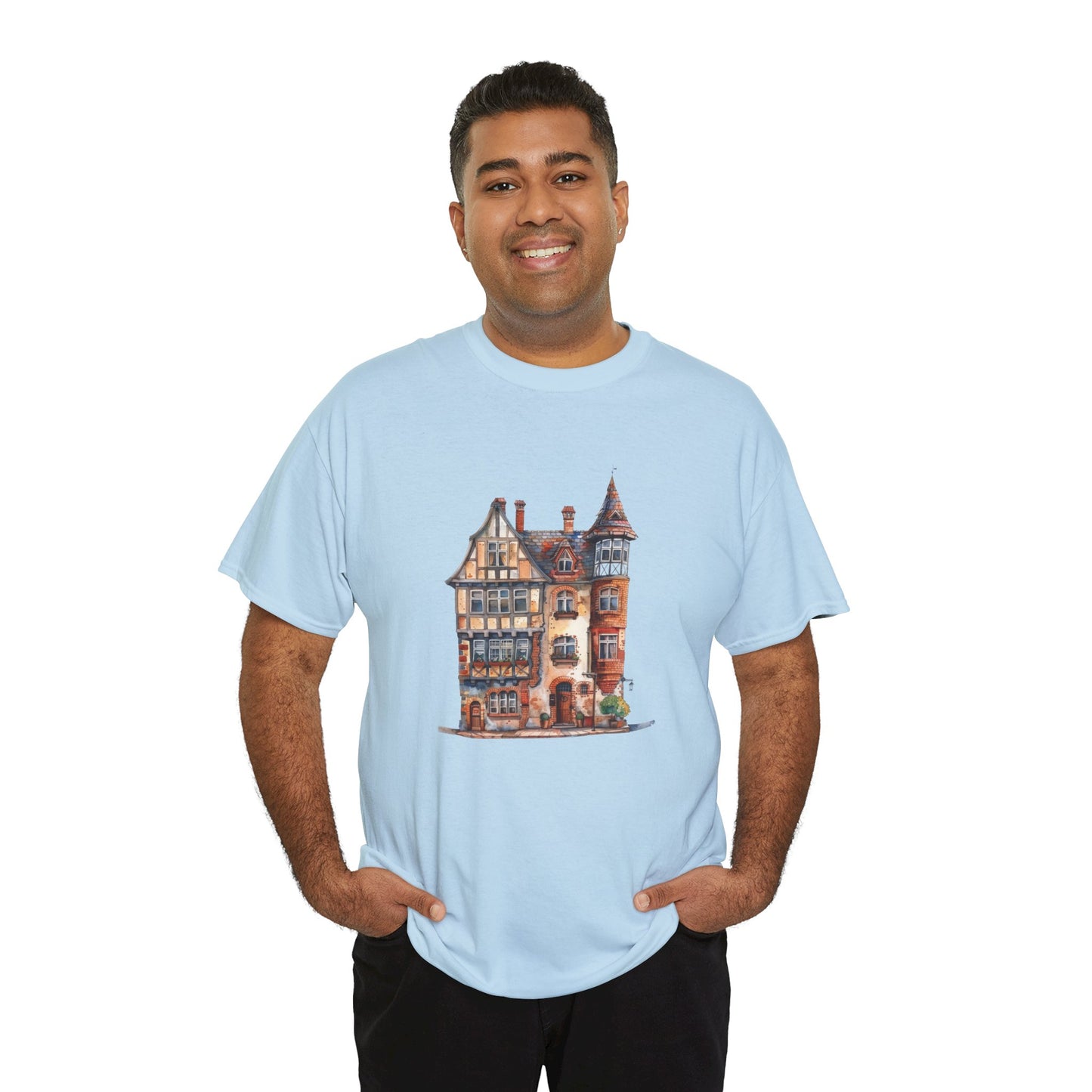 Unisex Heavy Cotton T-Shirt - Classical British Historic House