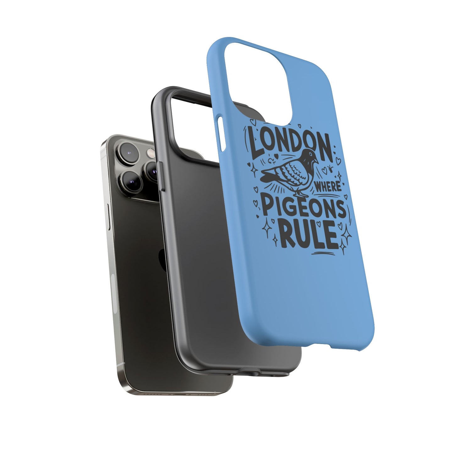 London Pigeon Phone Case, Urban Art Accessory, Tough Phone Cover, Gift for Bird Lovers, London Souvenir, Unique Cell Phone Case