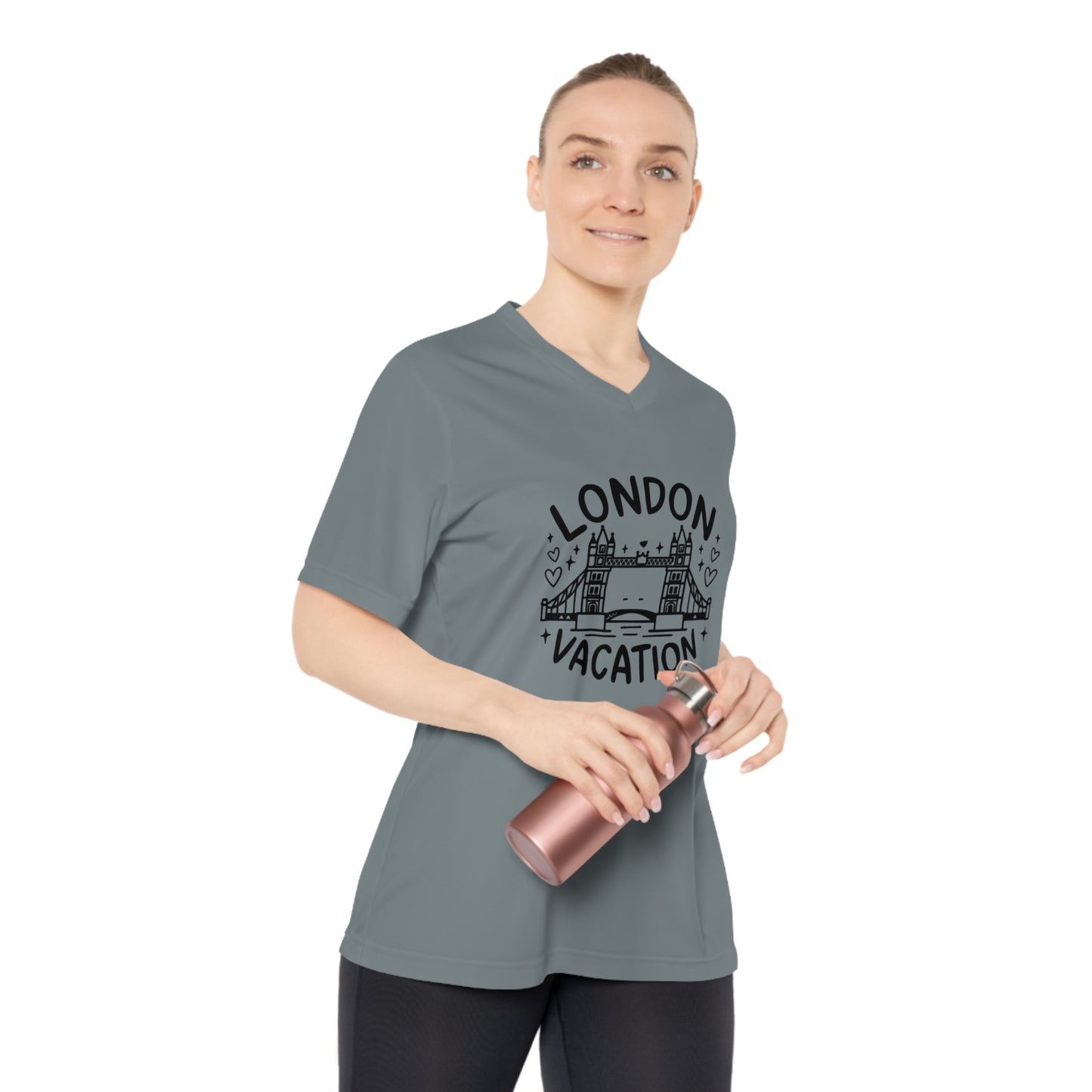Women V-Neck T-Shirt - London Vacation