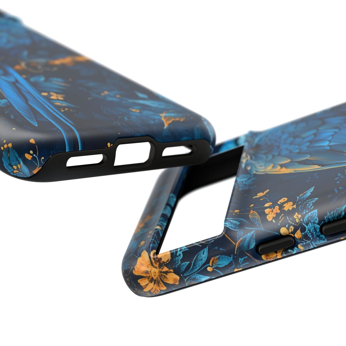 Tough Cases - Vibrant Blue Parrot Phone Case, Tropical Bird Phone Cover, Nature Lover Gift, Eco-Friendly Accessories, Unique Wildlife Decor