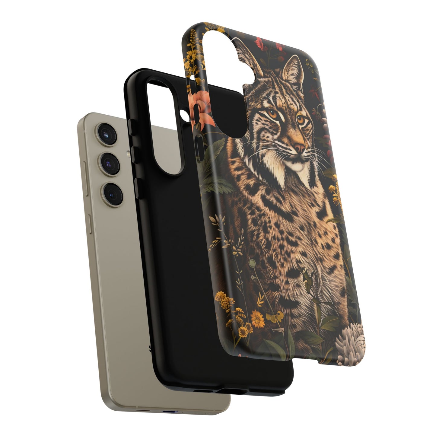 Wildlife Phone Case with Lynx Design, Tough Cases, Animal Lovers Gift, Nature Inspired Accessories, Unique Tech Protection