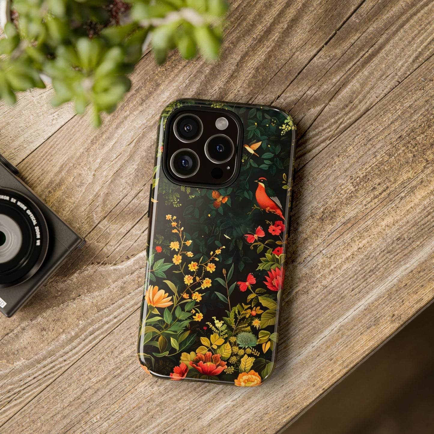 Floral Tough Phone Case, Nature-Inspired Design, Ideal for Garden Lovers, Gift for Birthdays, Christmas, Eco-Friendly Accessory