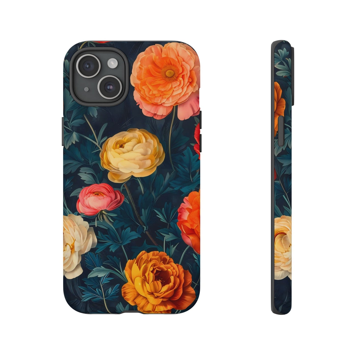 Floral Phone Case - Tough Cases, Stylish Protection, Gift for Flower Lovers, Customizable Cover, Floral Design Mobile Accessory