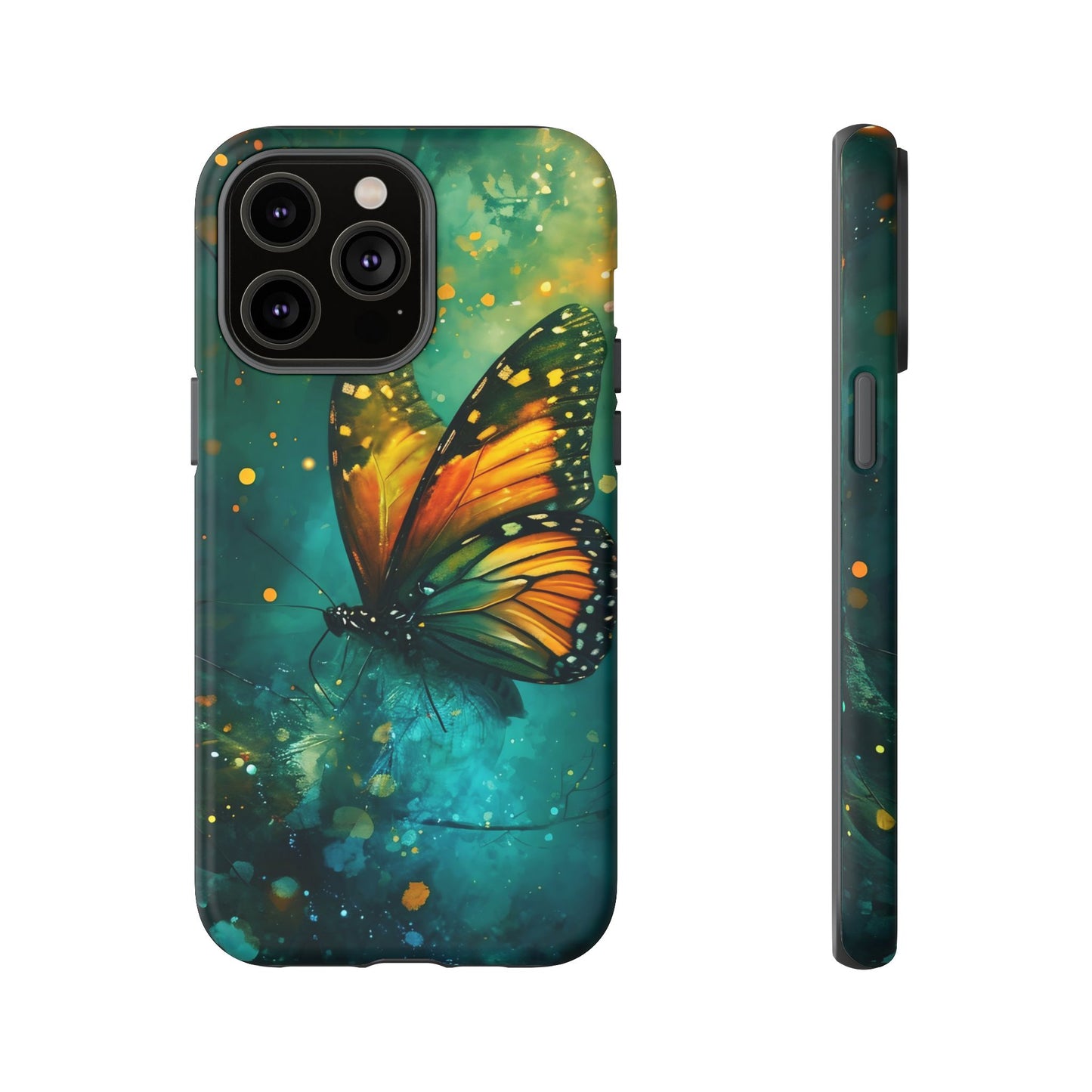 Colorful Butterfly Phone Case, Tough Cases for iPhone and Samsung, Cute Tech Accessories, Nature Lovers Gift, Vibrant Floral Design