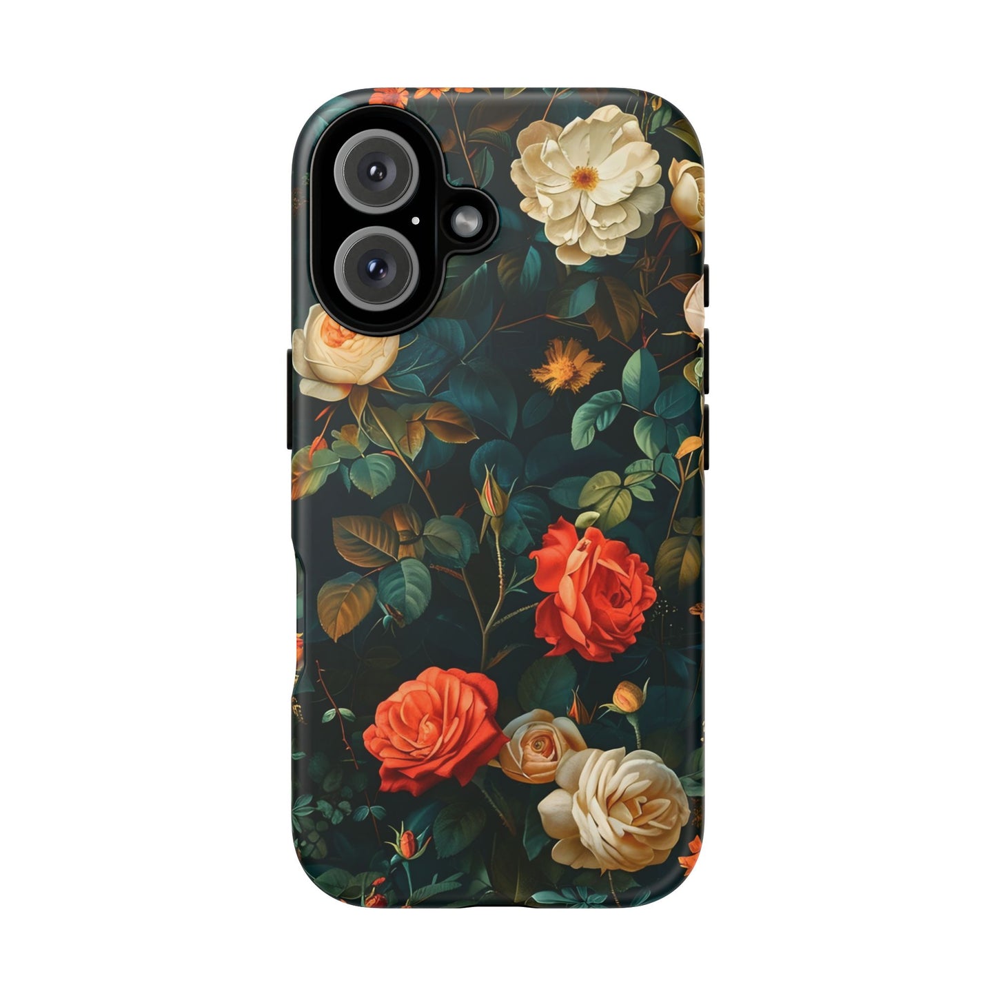 Floral iPhone Case, Tough Phone Cover, Flower Design Phone Accessory, Gift for Her, Spring Style, Floral Protection Case