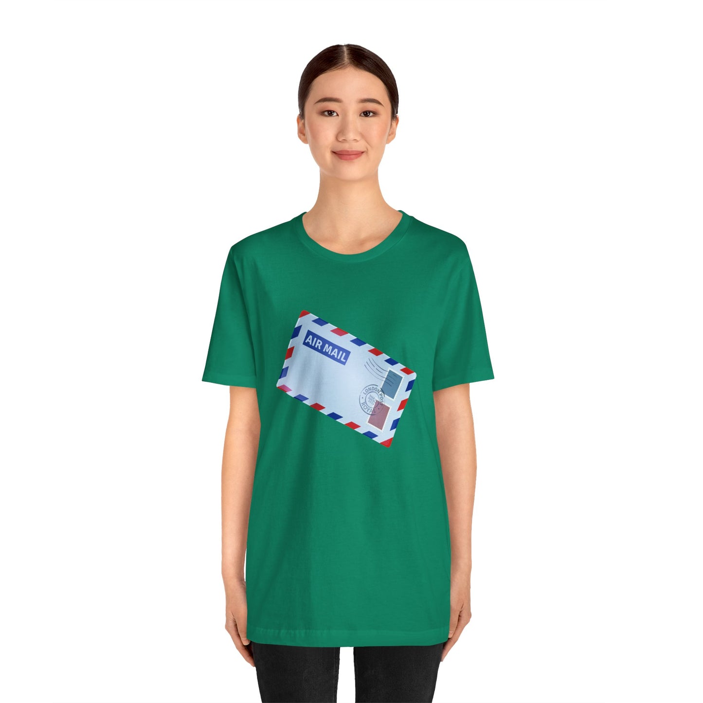 Unisex Jersey Short Sleeve Tee - Vintage British Air Mail - Classic Postal Design