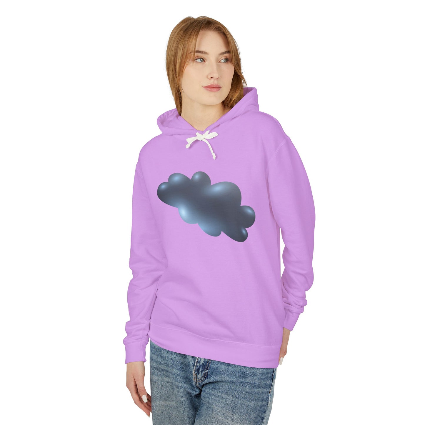 Unisex Lightweight Hooded Sweatshirt - Serene Cloudscape - Dreamy Cloud