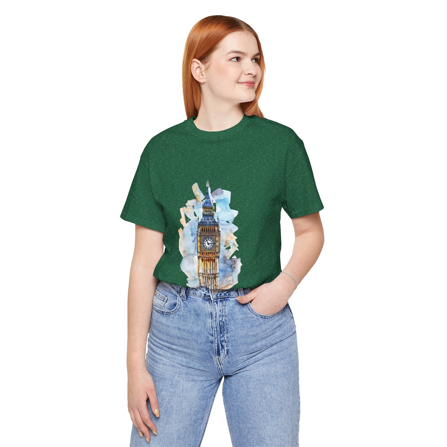 Unisex Jersey Short Sleeve Tee - Iconic Big Ben Clock Tower Design