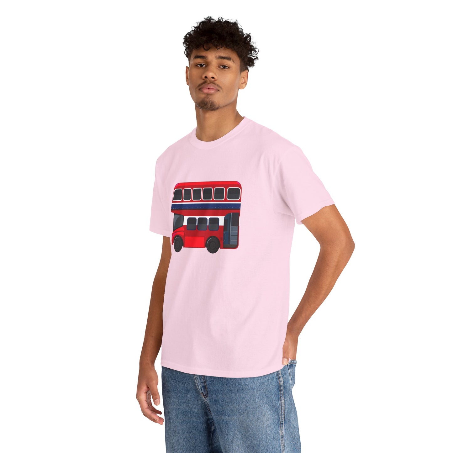 Unisex Heavy Cotton T-Shirt - Iconic London Red Bus Experience
