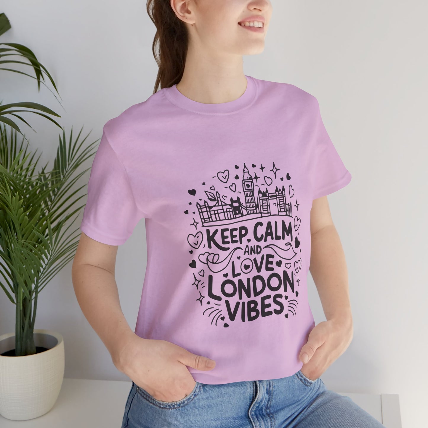 Unisex Jersey Short Sleeve Tee - Keep Calm and love London Vibes