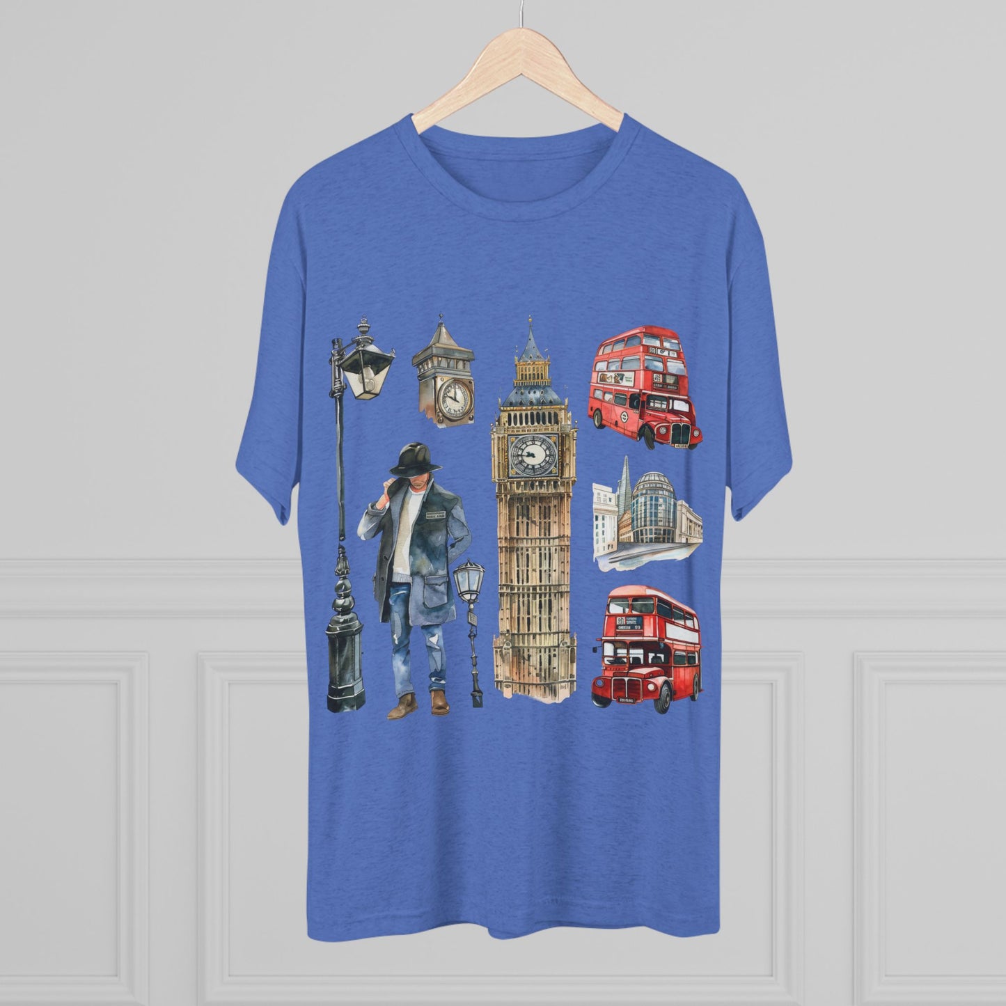 Vintage England Iconic Unisex Tri-Blend Crew Tee