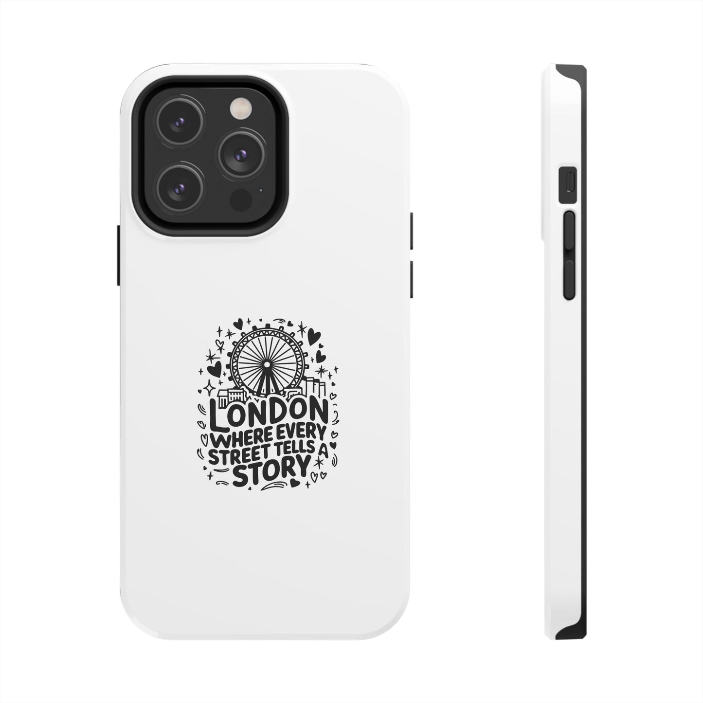 Tough Phone Case - London Street Story Design