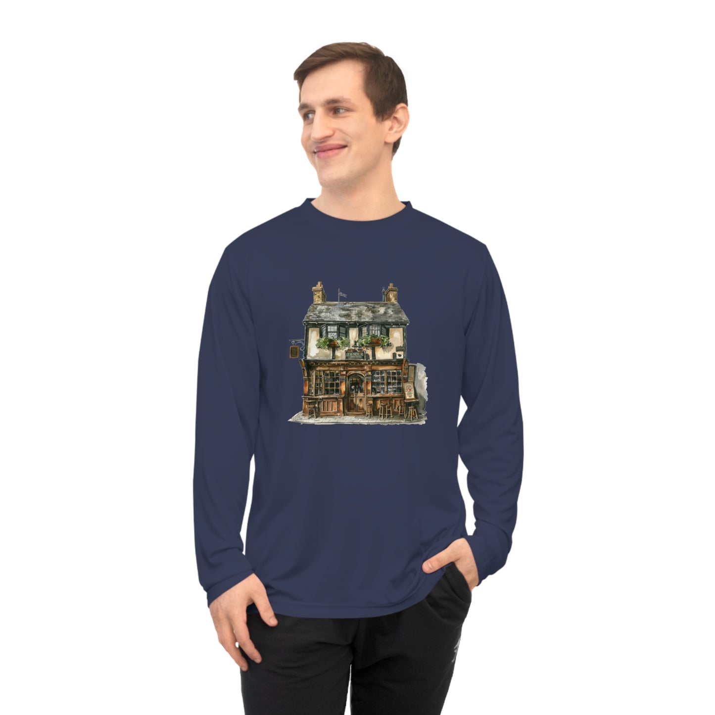 Unisex Performance Long Sleeve Shirt - Quintessentially British - The Cozy Cottage