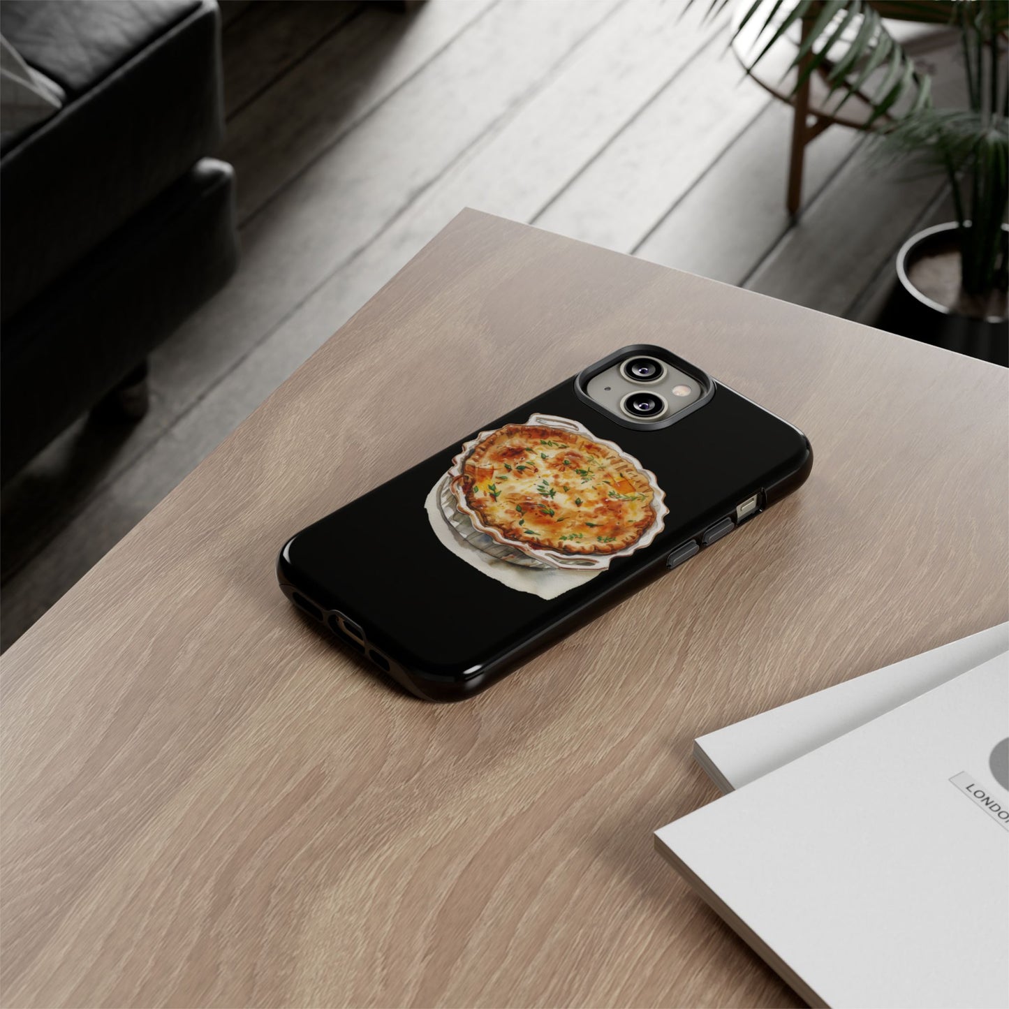Quiche Phone Case - Funky Kitchen Decor, Foodie Gift, Chef Accessories, Culinary Art, Quirky Phone Cover