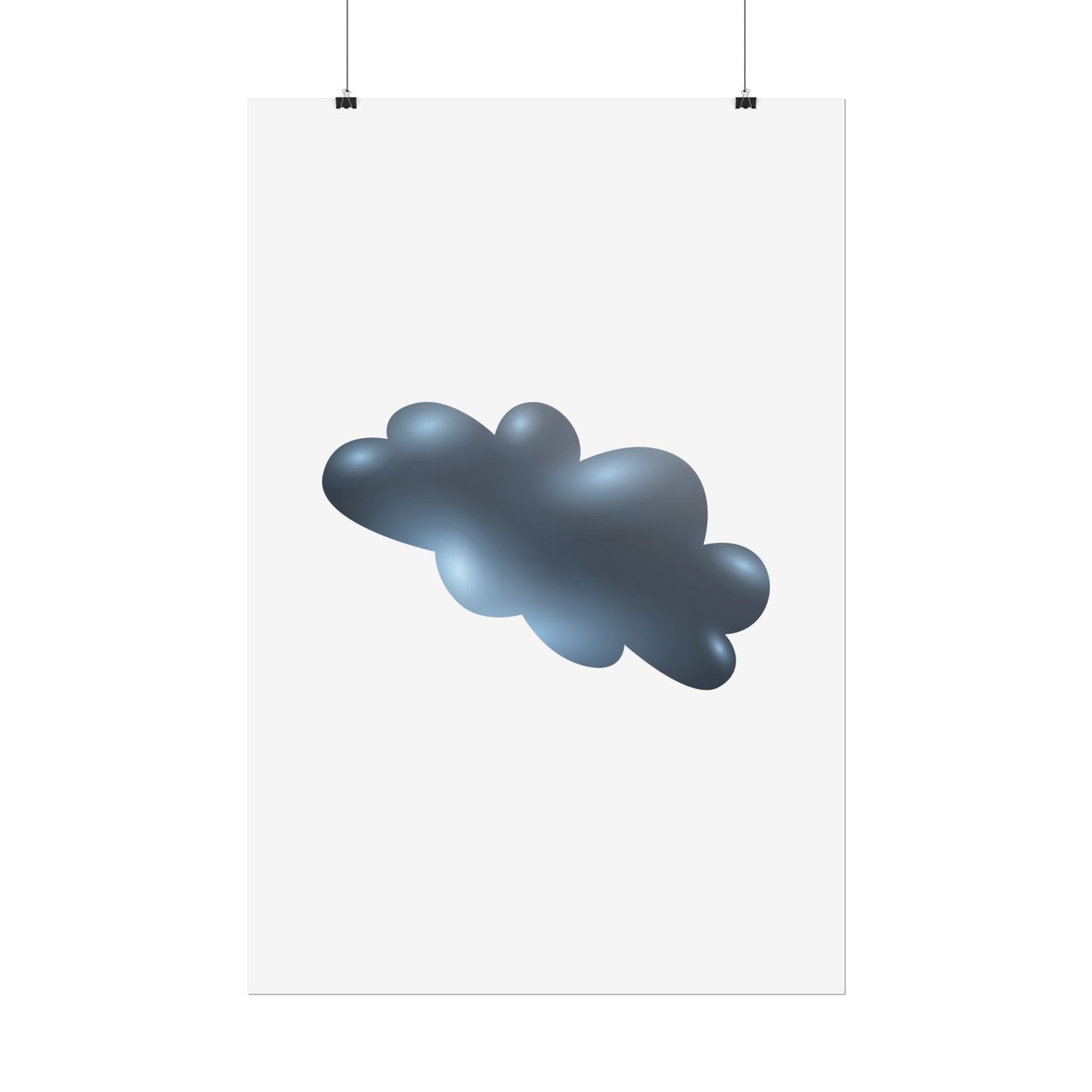 Cloud Art Print, Modern Decor, Minimalist Wall Art, Home Office Decor, Unique Gift, Aesthetic Poster