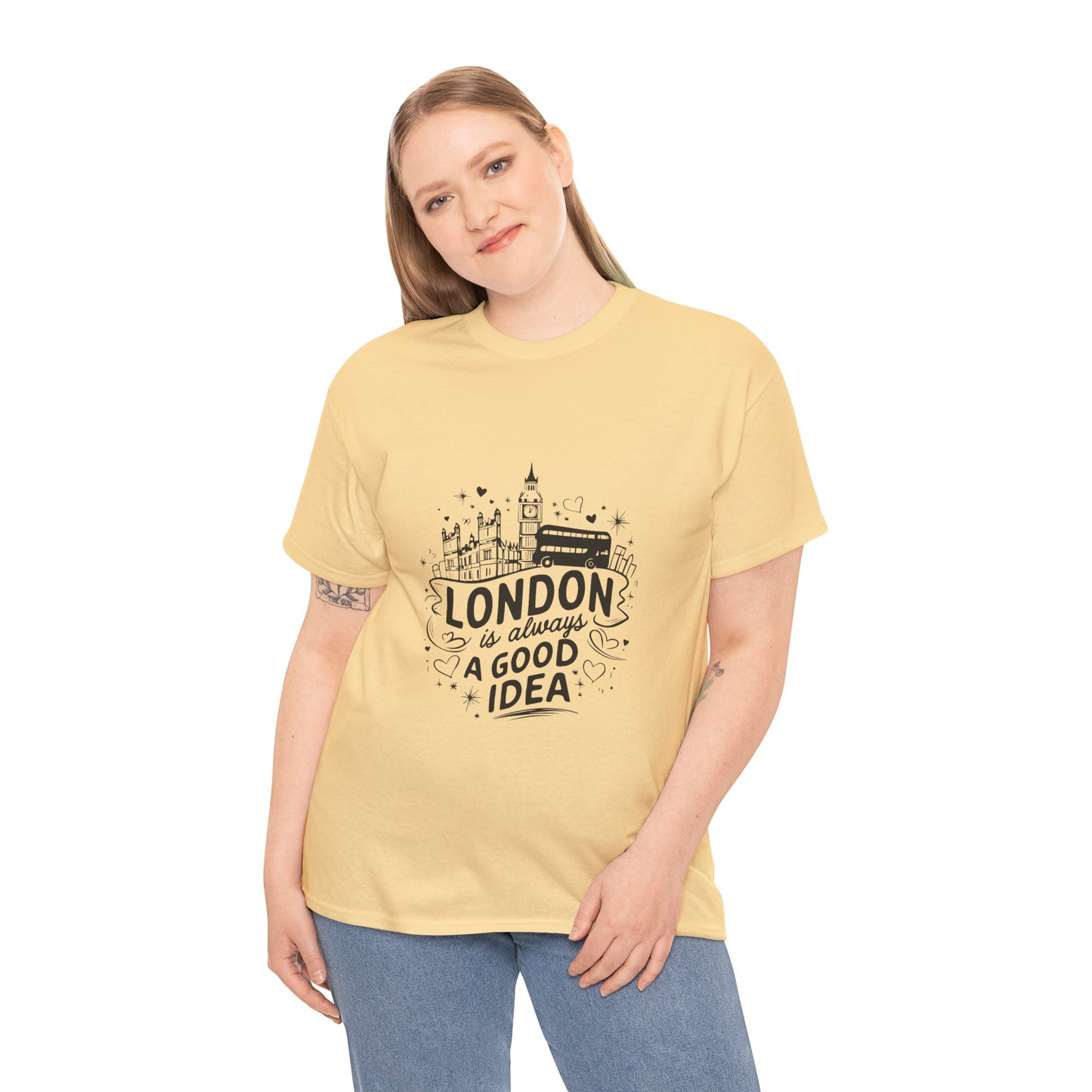 Unisex Heavy Cotton Tee - London is always a good idea
