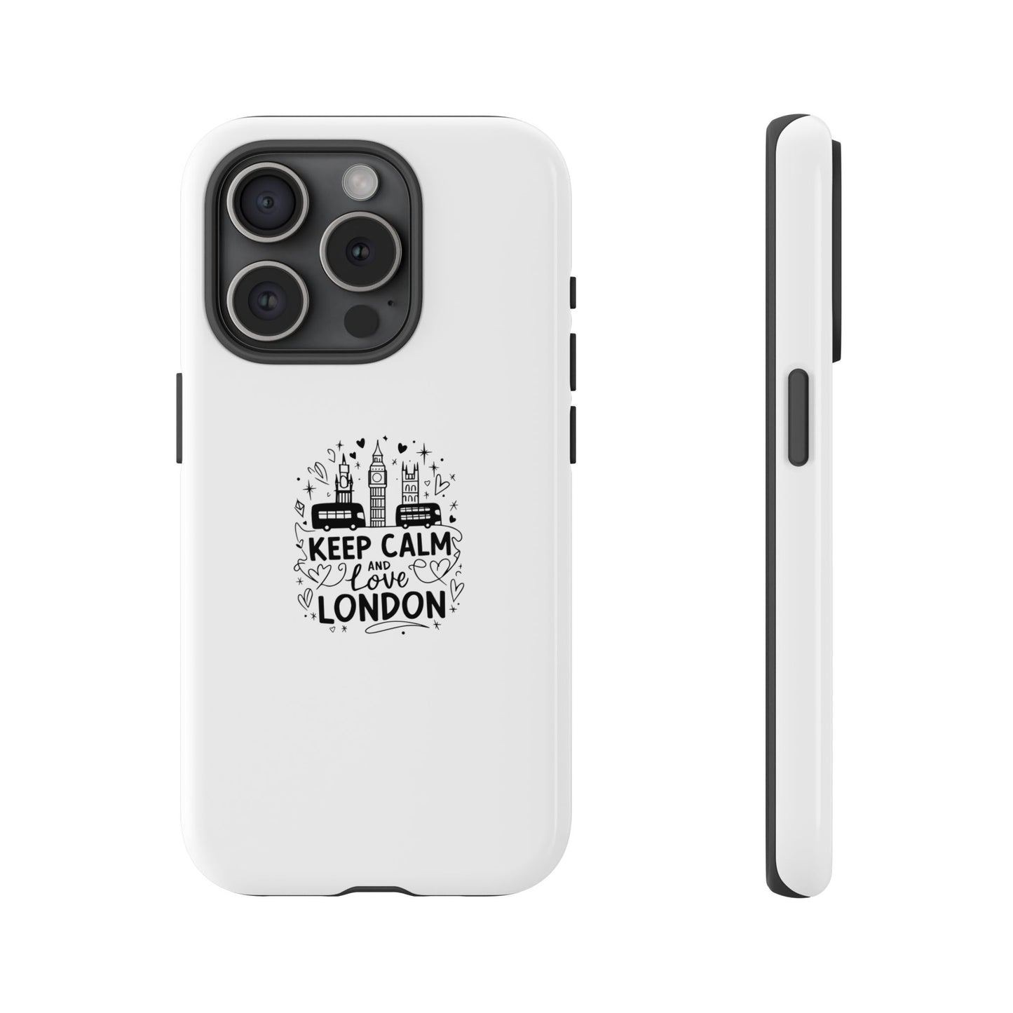 London Keepsake Phone Case - Keep Calm and Love London Design