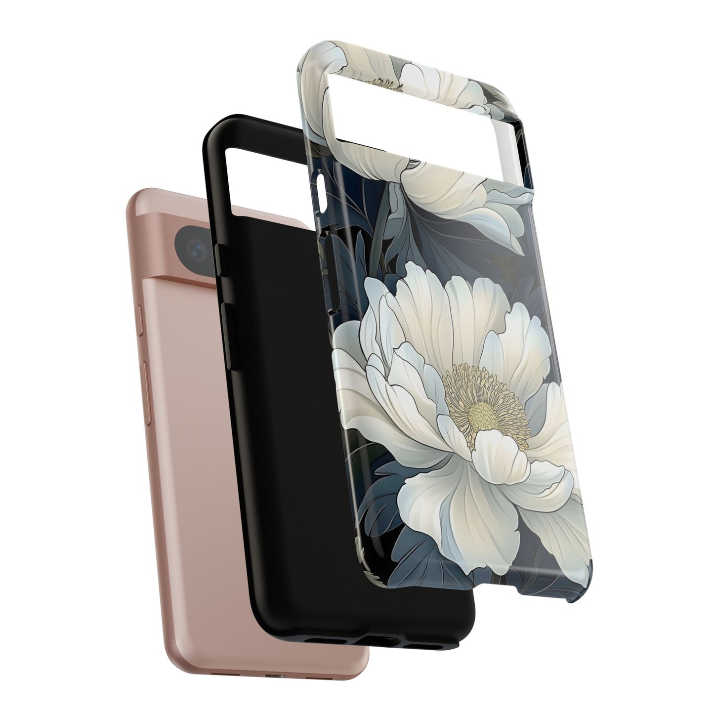 Elegant Floral Phone Case, Floral iPhone Cover, Flower Art Phone Case, Eco-Friendly Mobile Protection, Tough & Stylish Phone Case
