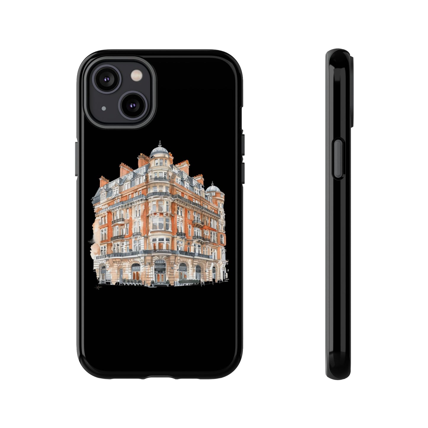 Cityscape Phone Case, Tough Phone Cover, Urban Art Case, Vintage Architecture Design, Gift for Travelers, Stylish Phone Accessory