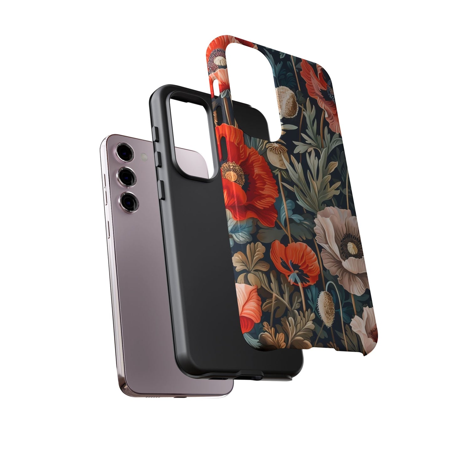 Floral Phone Case - Tough Cases, Flower Design, Chic Tech Accessories, Stylish Gifts, Unique Phone Protectors