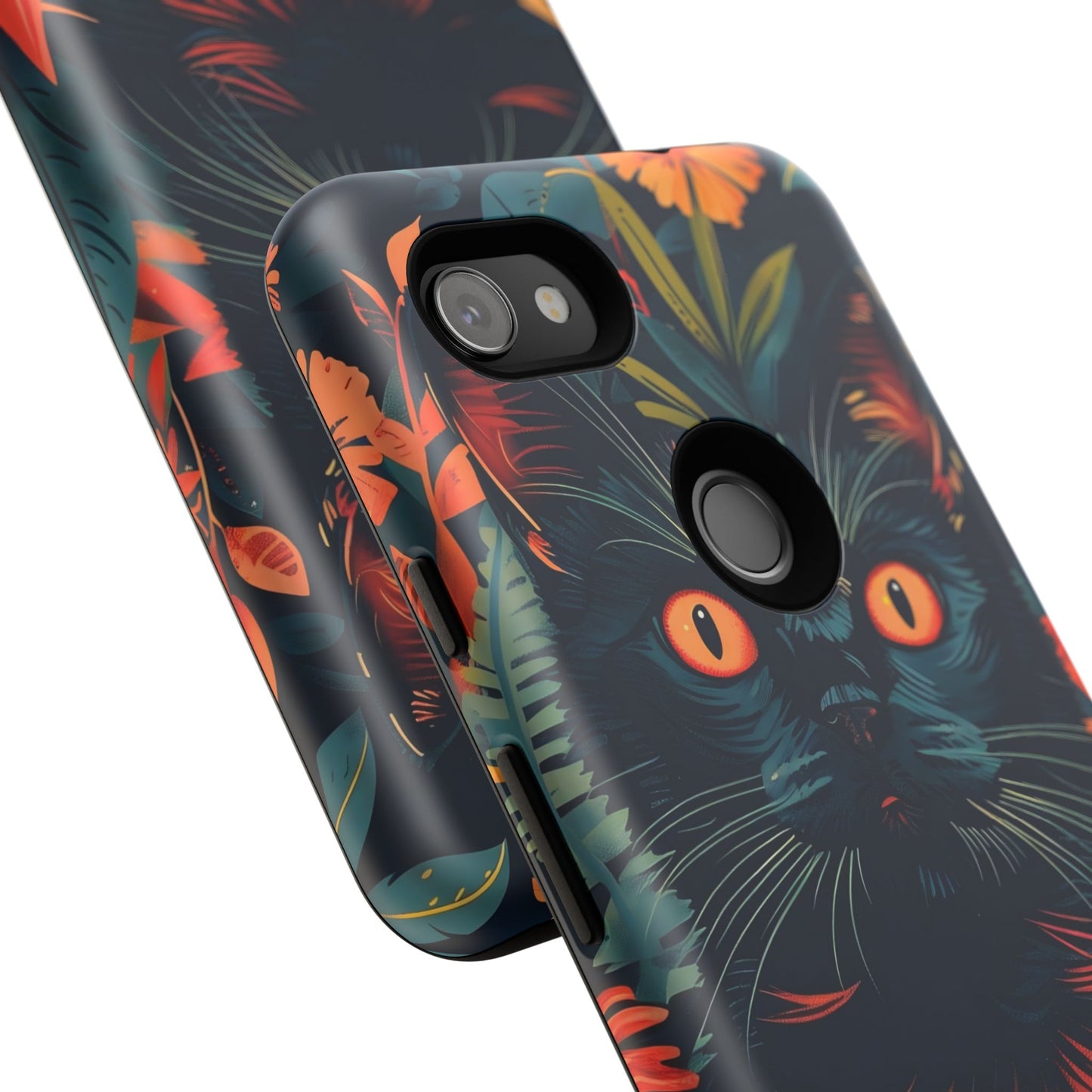Feline Jungle iPhone Case - Tough and Unique Cat Design, Pet Lover Gift, Animal Phone Accessory, Nature Inspired, Halloween Style