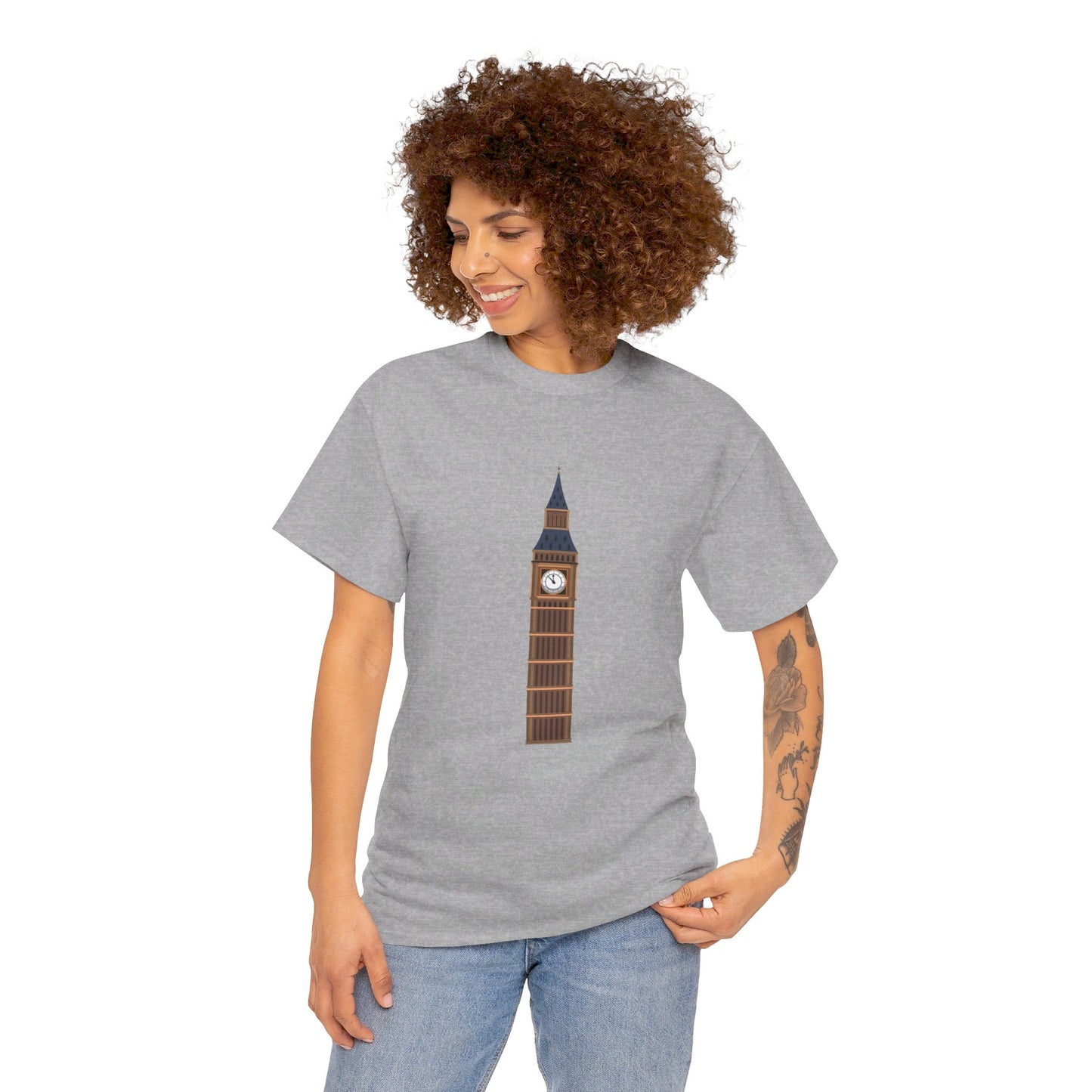 Big Ben - Iconic British Tower and Landmark Classic Unisex Heavy Cotton T-shirt