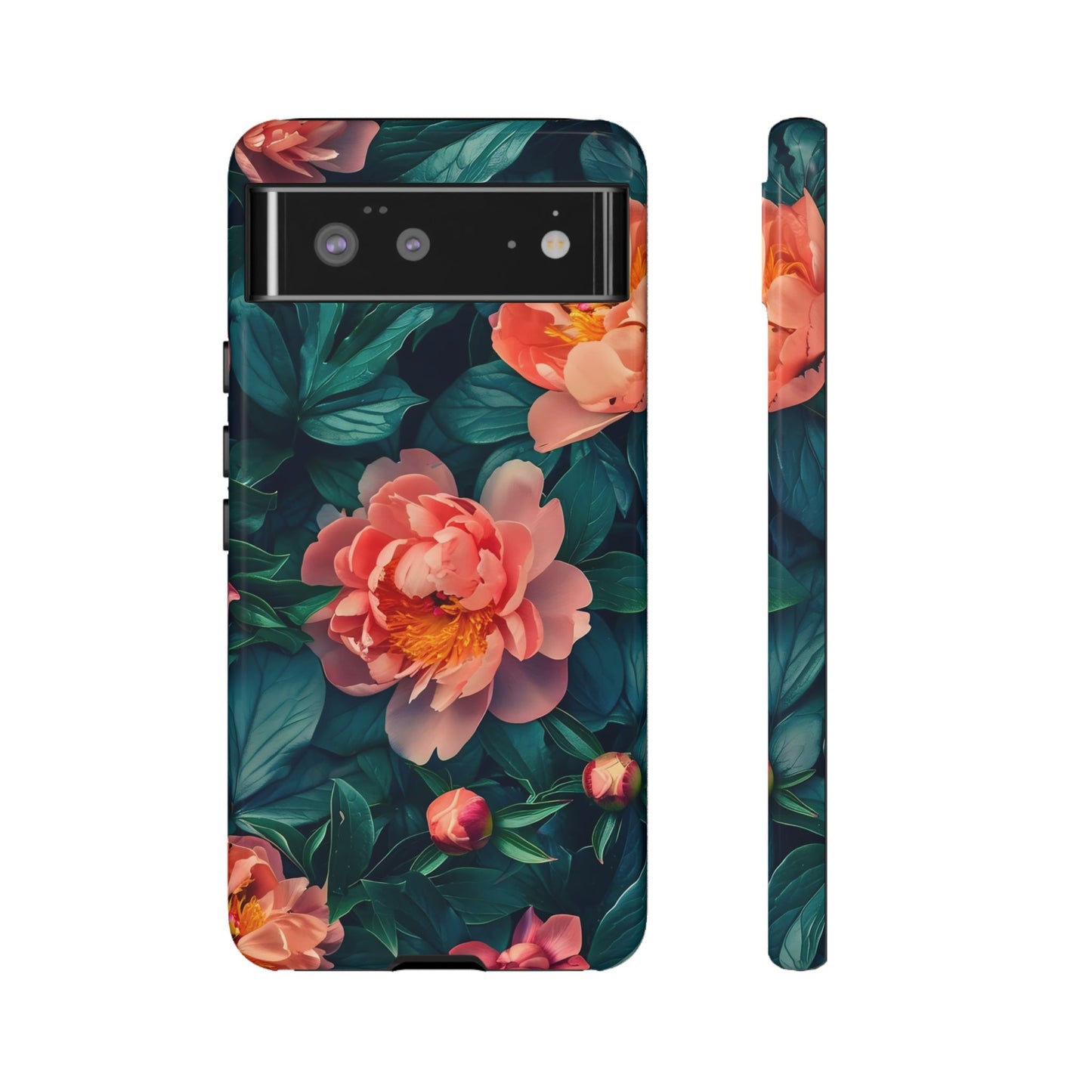 Floral Phone Case - Tough Cases, Flower Design, Botanical Art, Phone Accessory, Gift for Her, Nature Lovers