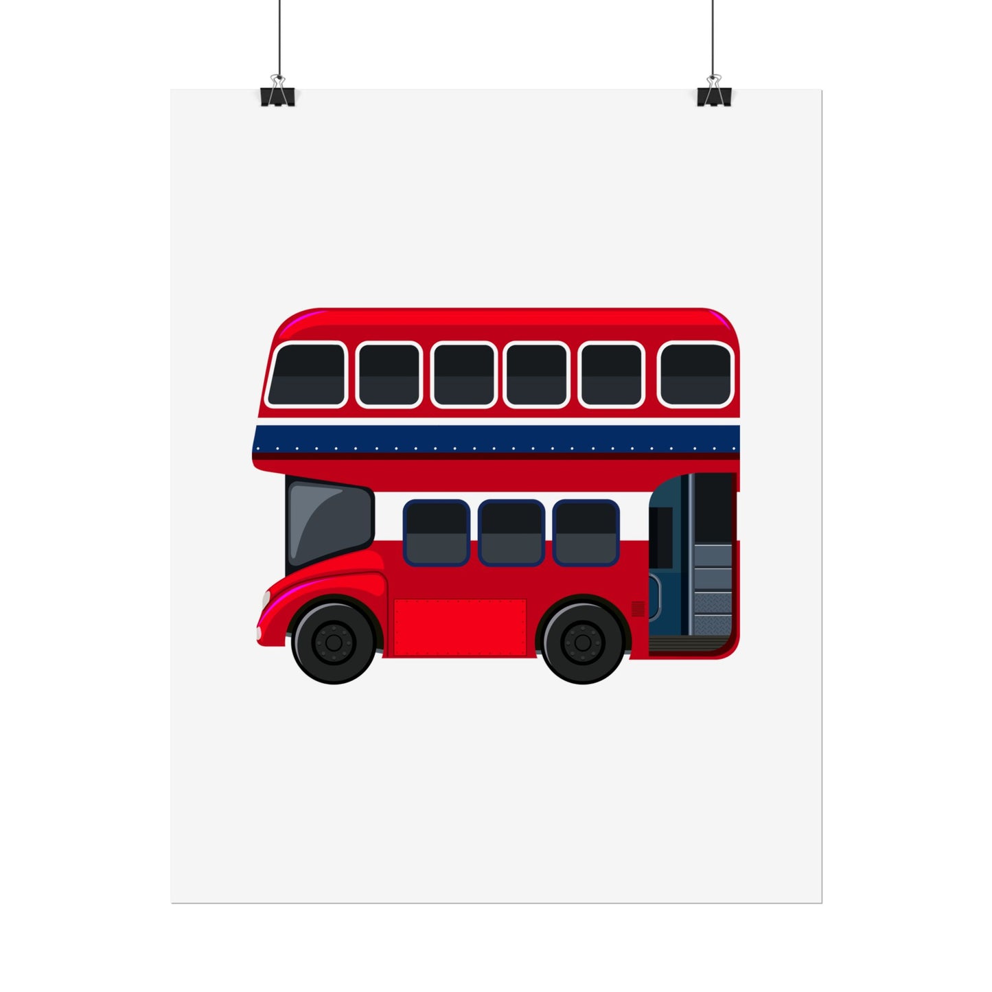 Red Double Decker Bus Rolled Posters