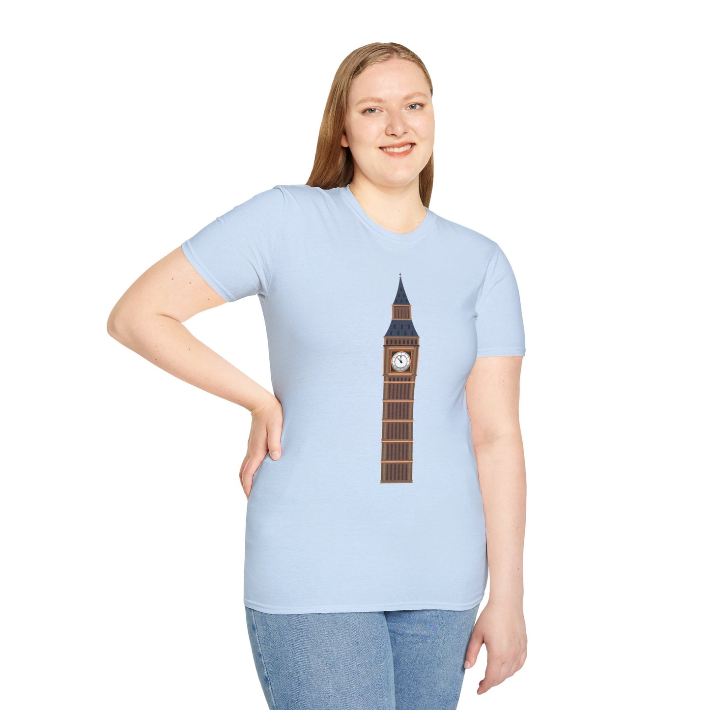 Unisex Softstyle T-Shirt - Iconic Big Ben Clock Tower