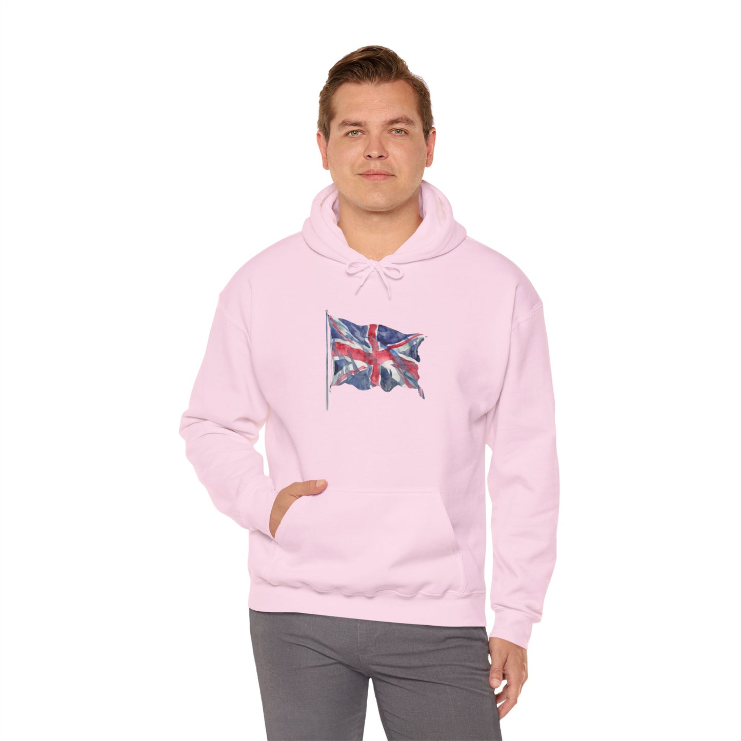 Unisex Heavy Blend™ Hooded Sweatshirt - Union Jack Pride: UK Flag Design