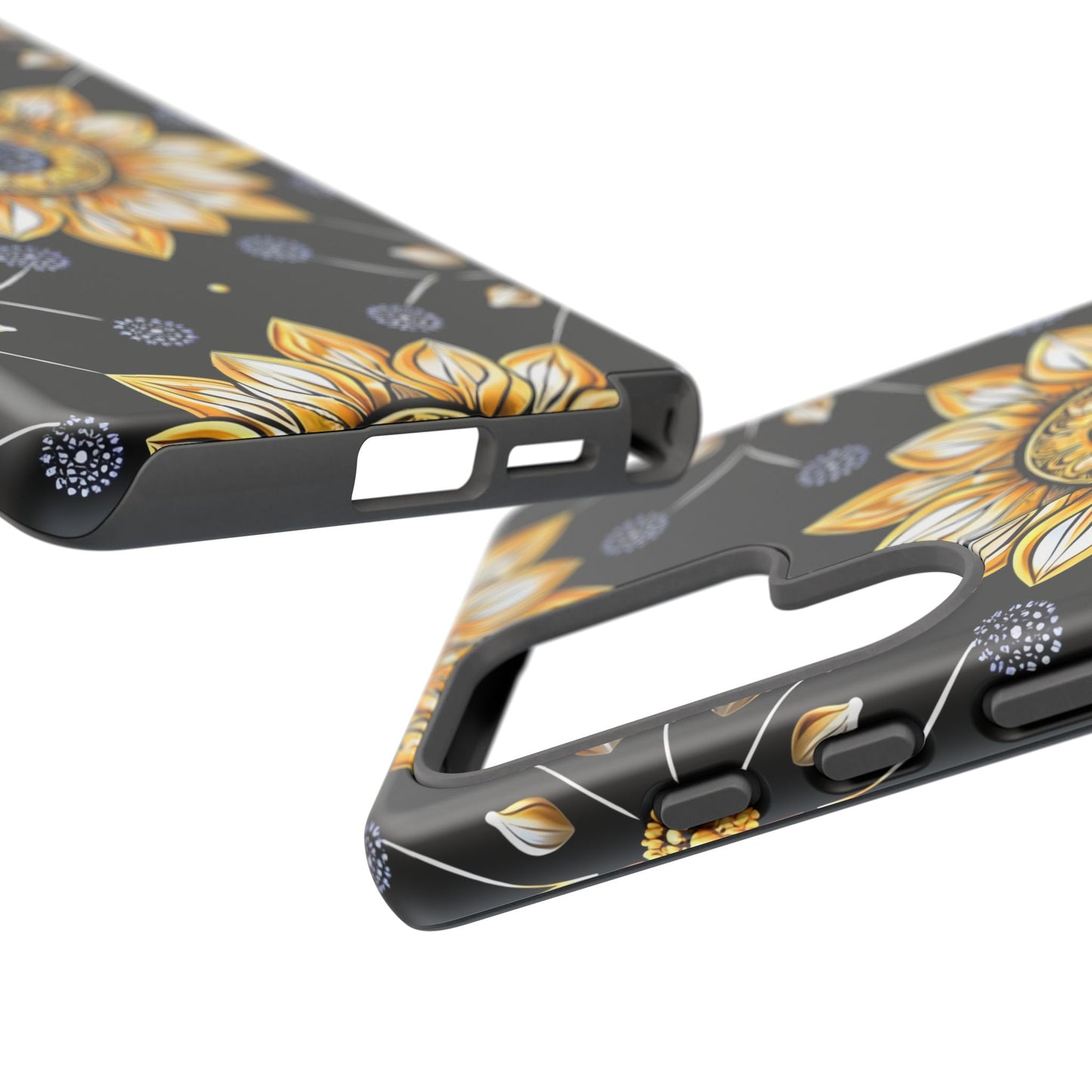 Floral Phone Case with Mandala Design, Tough Cases for iPhone & Samsung, Boho Style, Gift for Her, Unique Accessories