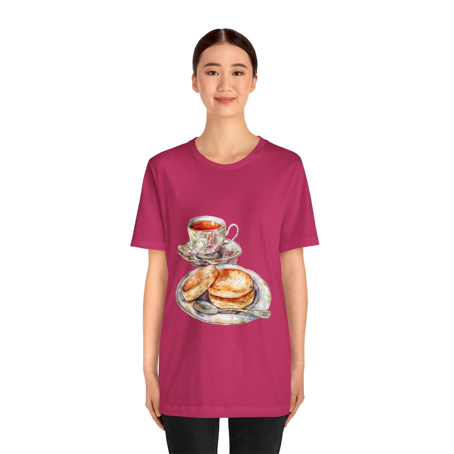 Unisex Jersey Short Sleeve Tee - A Taste of Tradition - Iconic British Cuisine