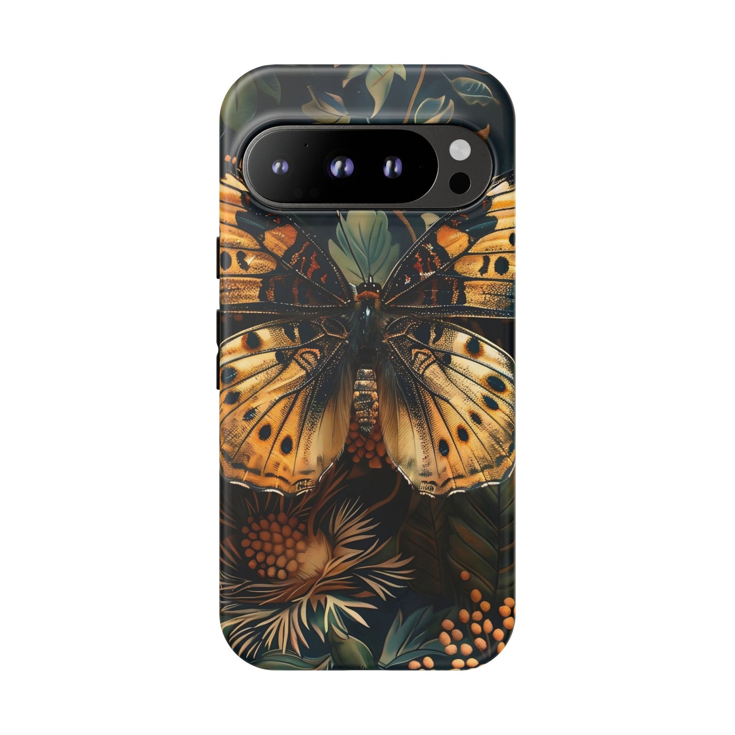 Butterfly Floral Phone Case, Tough Cases, Protective Cover, Unique Gift, Nature Lover, Art Print, Spring Decor