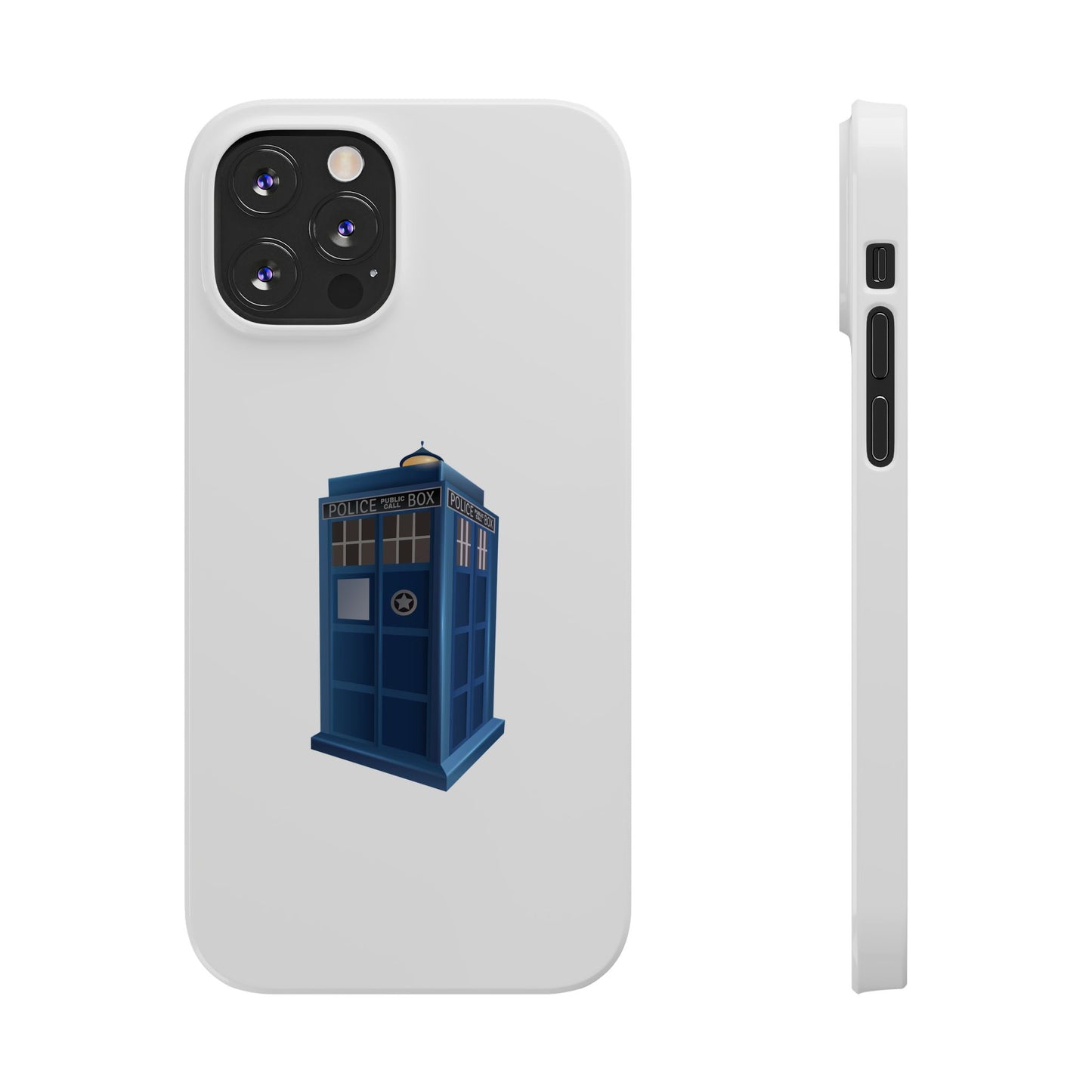 Doctor Who TARDIS Slim Phone Cases, Sci-Fi Phone Covers, Whovian Gifts, Geeky Accessories, Birthday Presents, Fun Tech Gear
