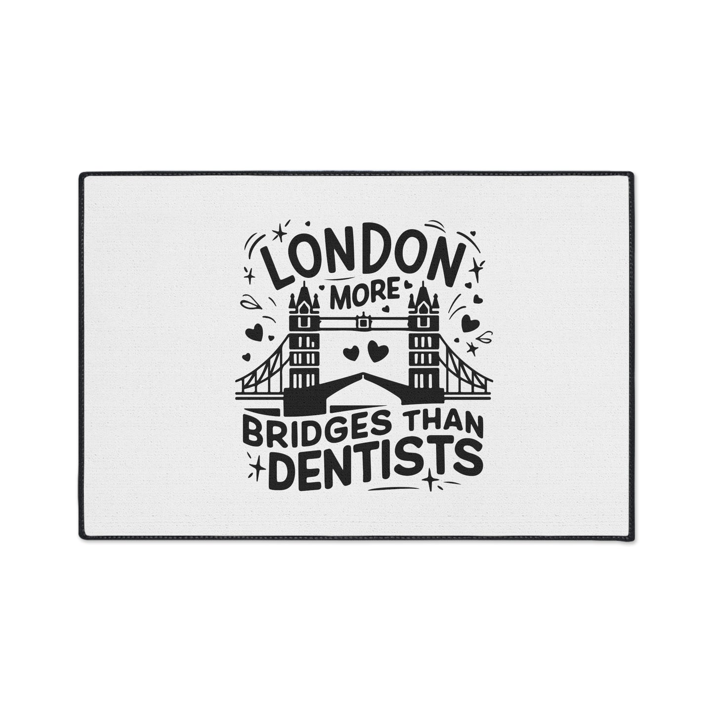 London is having more Bridges - London-Themed Heavy Duty Floor Mat: Perfect for Home Decor, Kitchen, Office, Gifts, and Occasions!