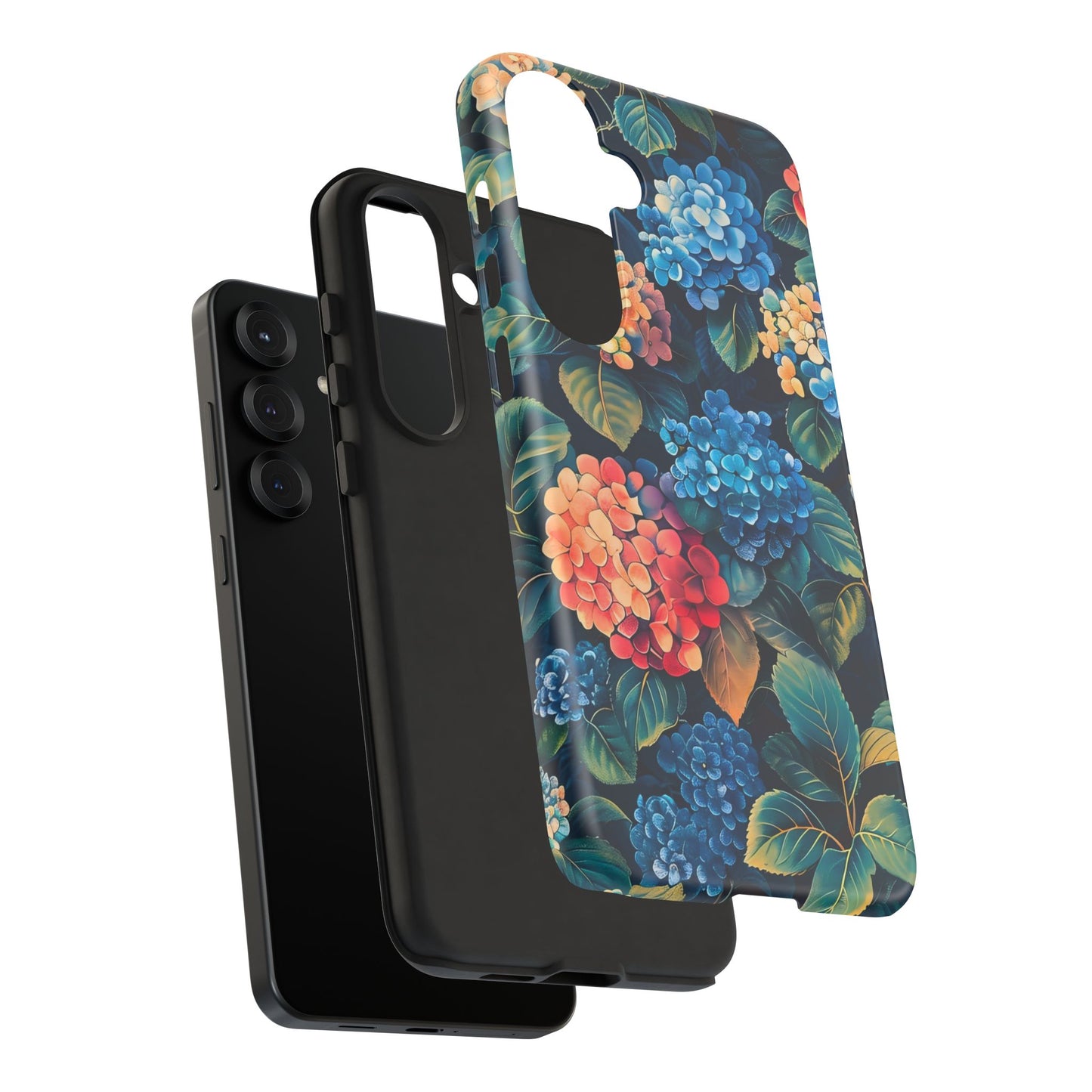 Floral Tough Phone Case, Durable Smartphone Cover, Flower Design, Gift for Her, Stylish Protection