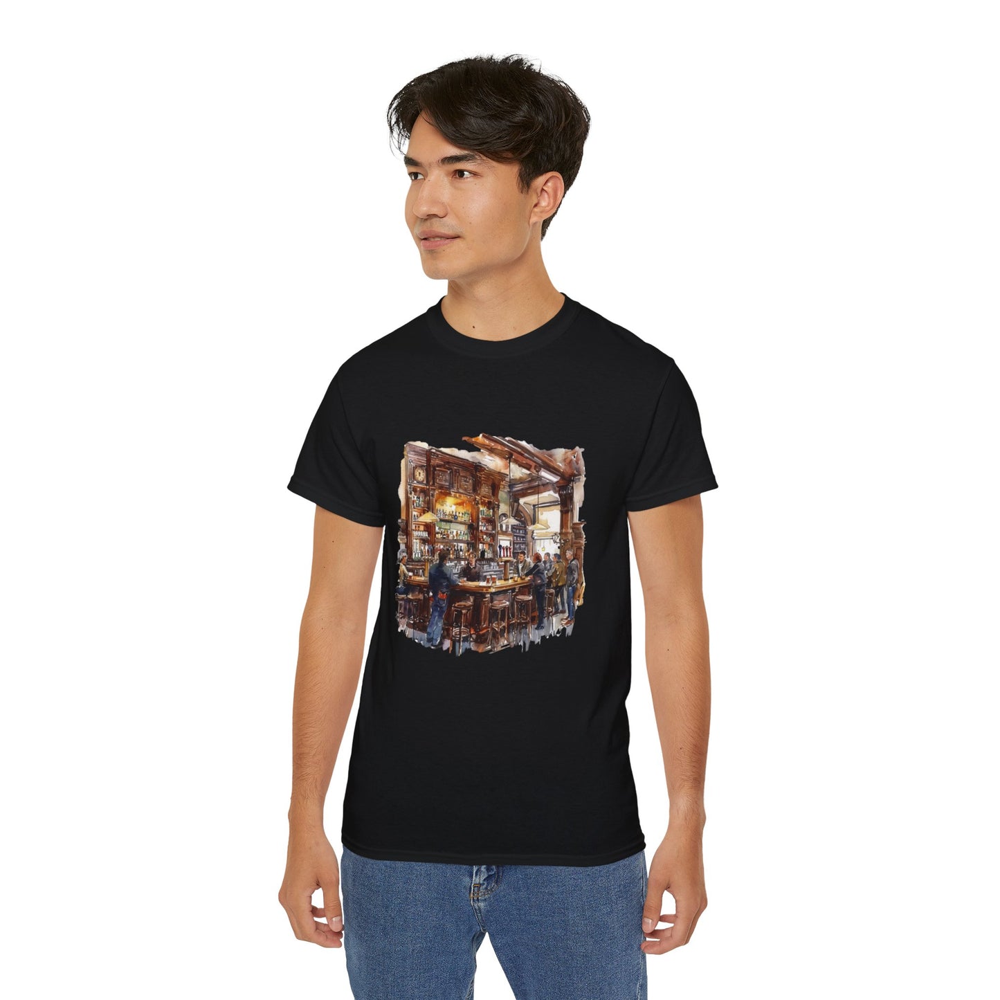 Unisex Ultra Cotton Tee Lightweight - London Pub
