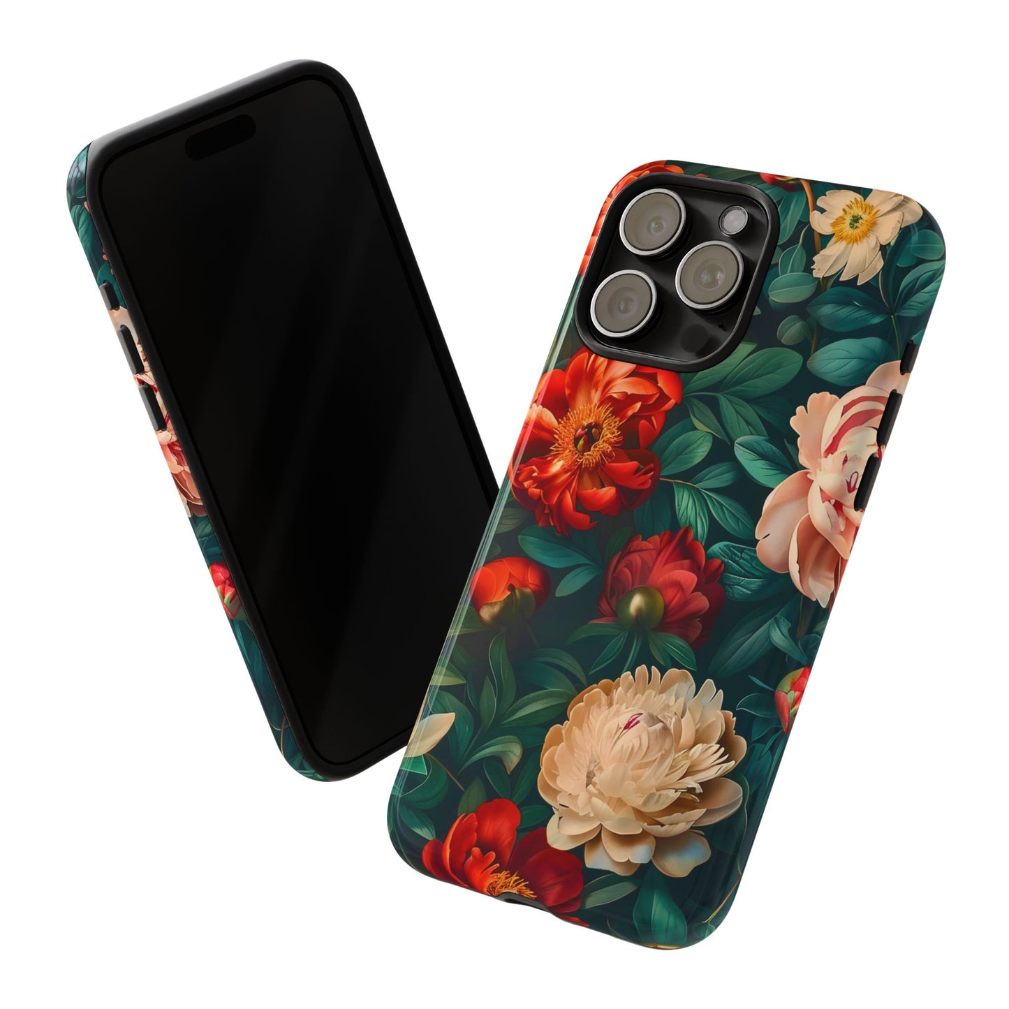 Floral Phone Case - Tough Cases, Vibrant Protection, Gift for Her, Cute Floral Design, Trendy Accessory, Perfect for Spring