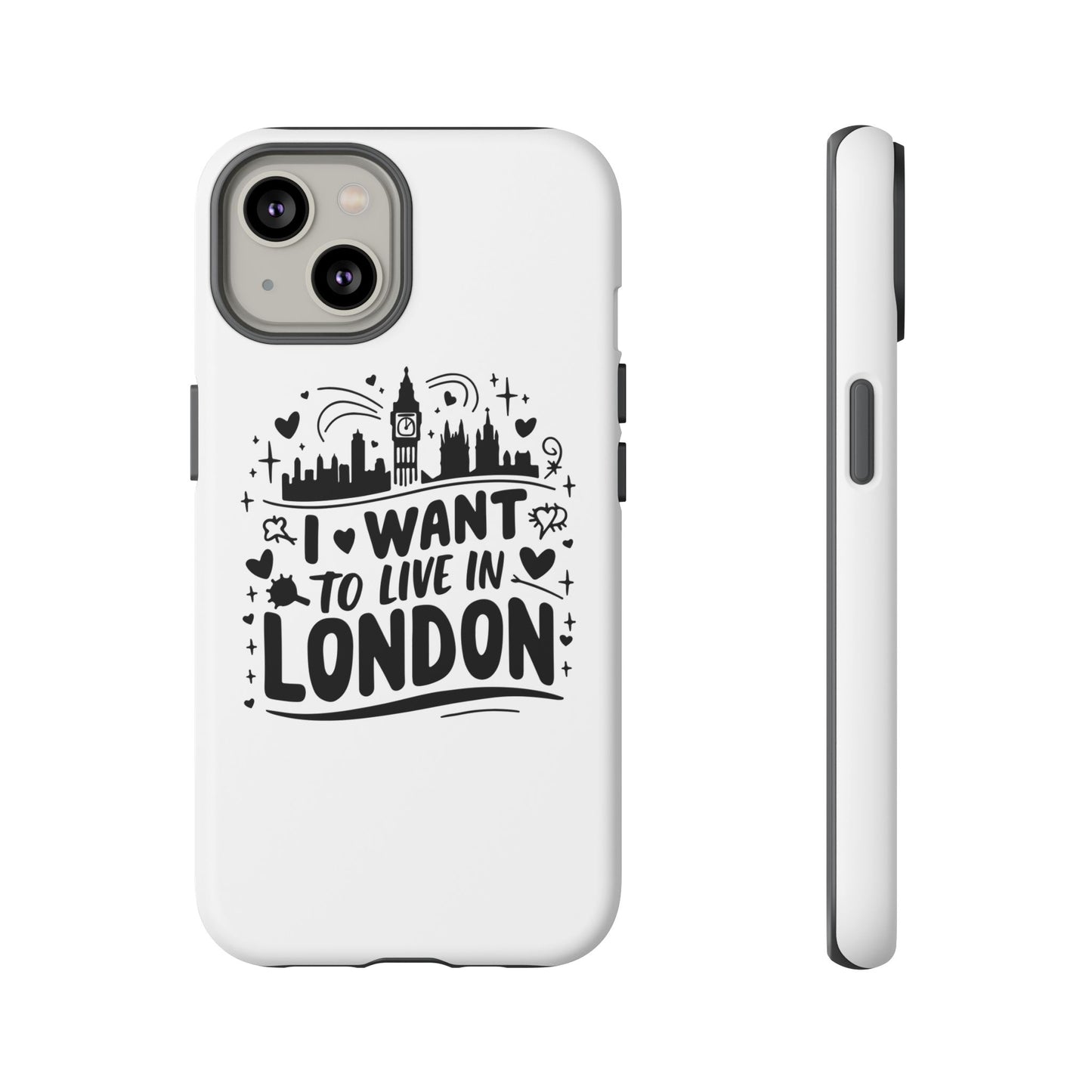 London City iPhone Case, Tough Phone Cover, Travel Gift, London Souvenir, Adventure Accessory, Wanderlust Decor