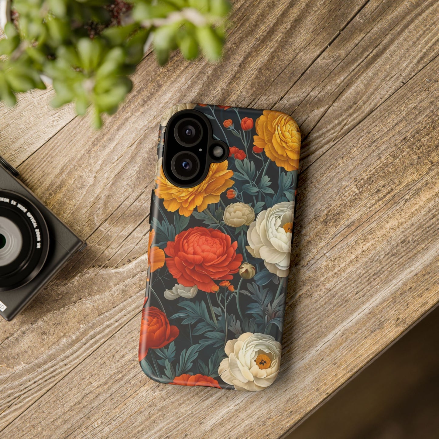 Floral Tough Case for Phones | Durable Floral Phone Cover, Boho Chic, Unique Gift for Her, Phone Protection, Flower Design