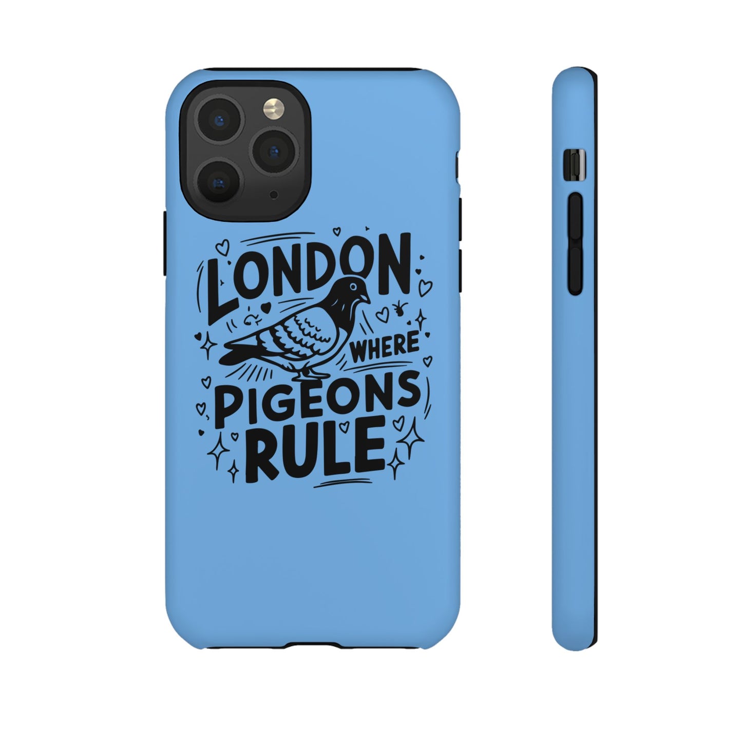 London Pigeon Phone Case, Urban Art Accessory, Tough Phone Cover, Gift for Bird Lovers, London Souvenir, Unique Cell Phone Case