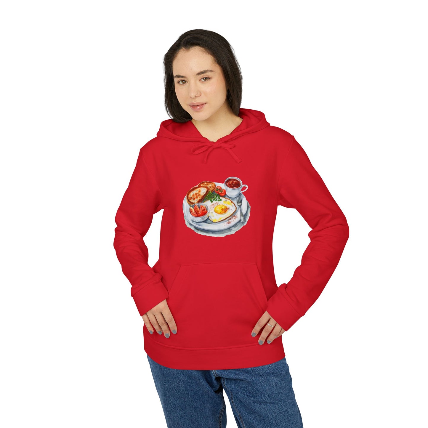 Breakfast Lover's Fleece Hoodie - Cozy Unisex Design