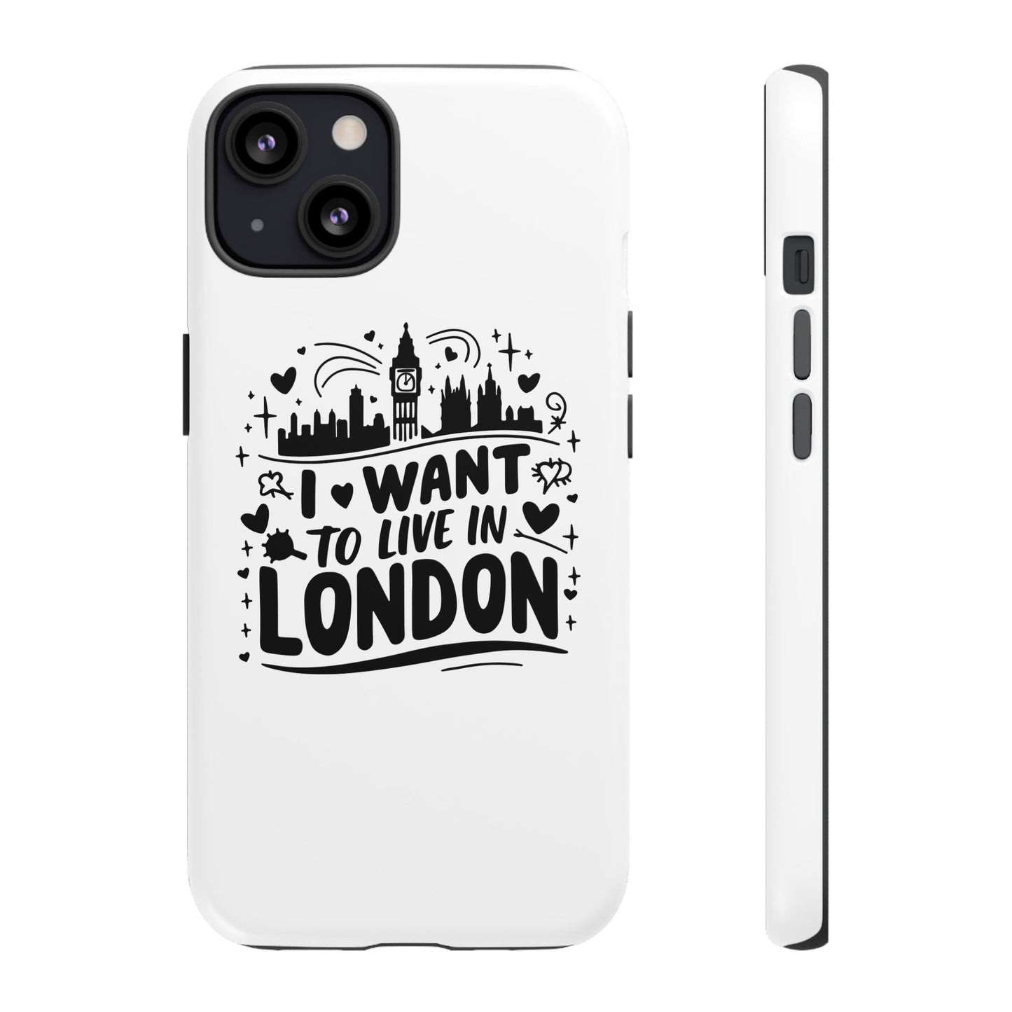 London City iPhone Case, Tough Phone Cover, Travel Gift, London Souvenir, Adventure Accessory, Wanderlust Decor